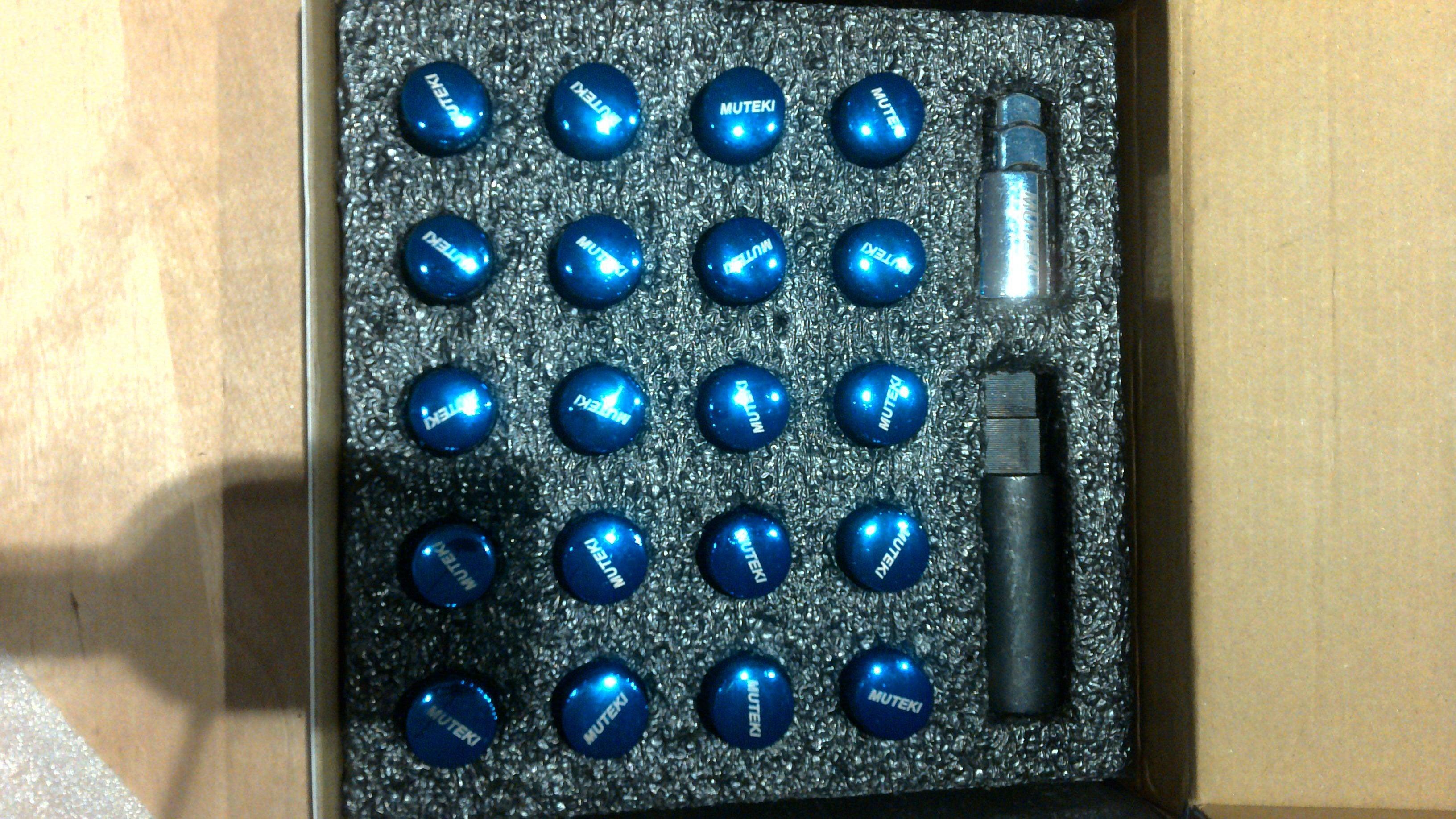 [OPEN BOX] Muteki SR35 Closed-Ended Lug Nuts 12x1.50mm Blue