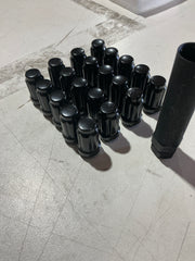 [OPEN BOX] Noble Close Ended Black Lug Nuts 12 x 1.25mm Set of 20 - 12mm x 1.5 Thread 20 Lugs