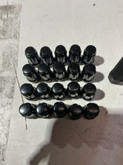[OPEN BOX] Noble Close Ended Black Lug Nuts 12 x 1.25mm Set of 20 - 12mm x 1.5 Thread 20 Lugs