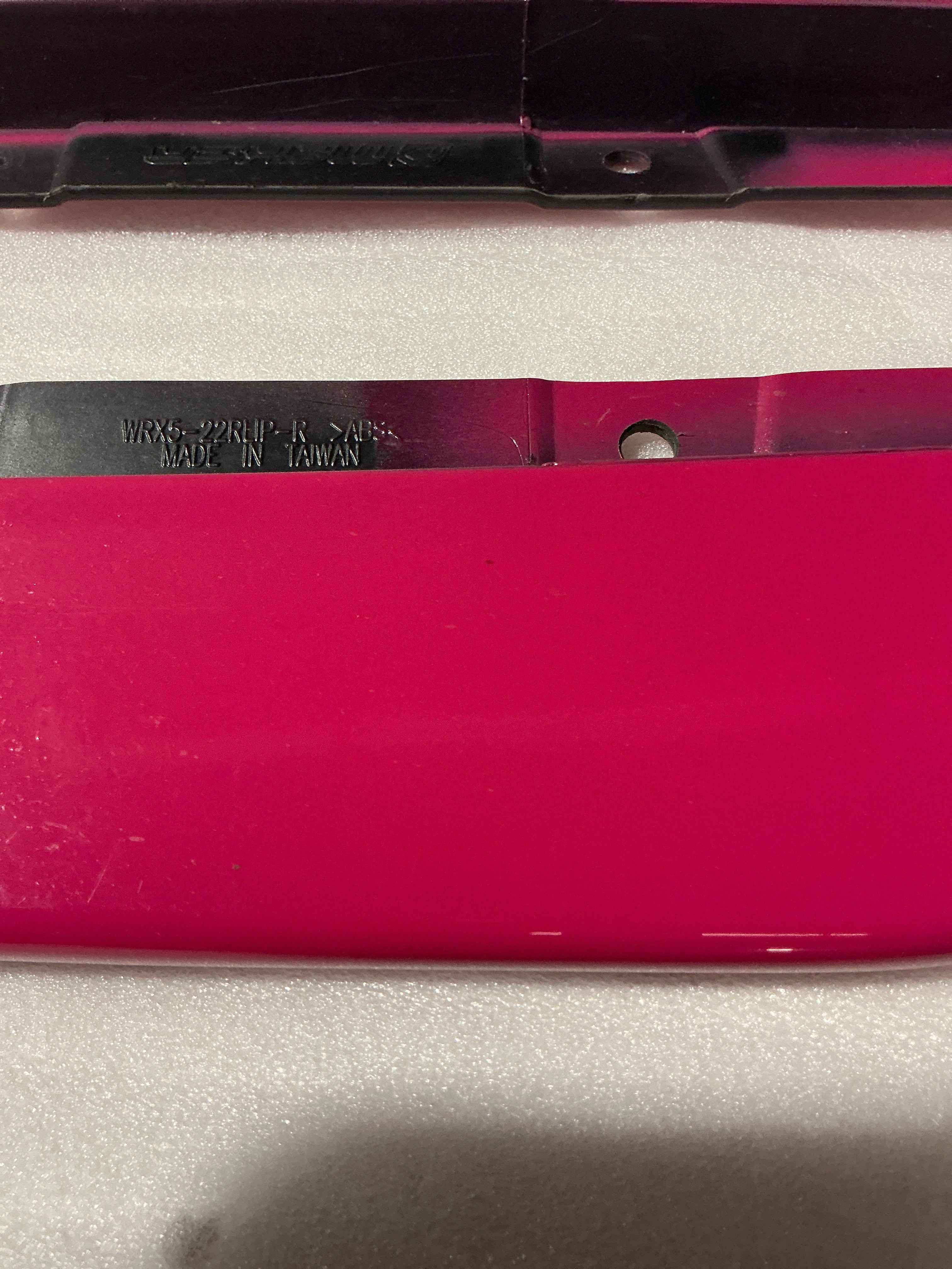 [OPEN BOX] Noble STI Style ABS Rear Spats Subaru WRX 2022-2026 - Gloss Black - STI Cherry Blossom Red