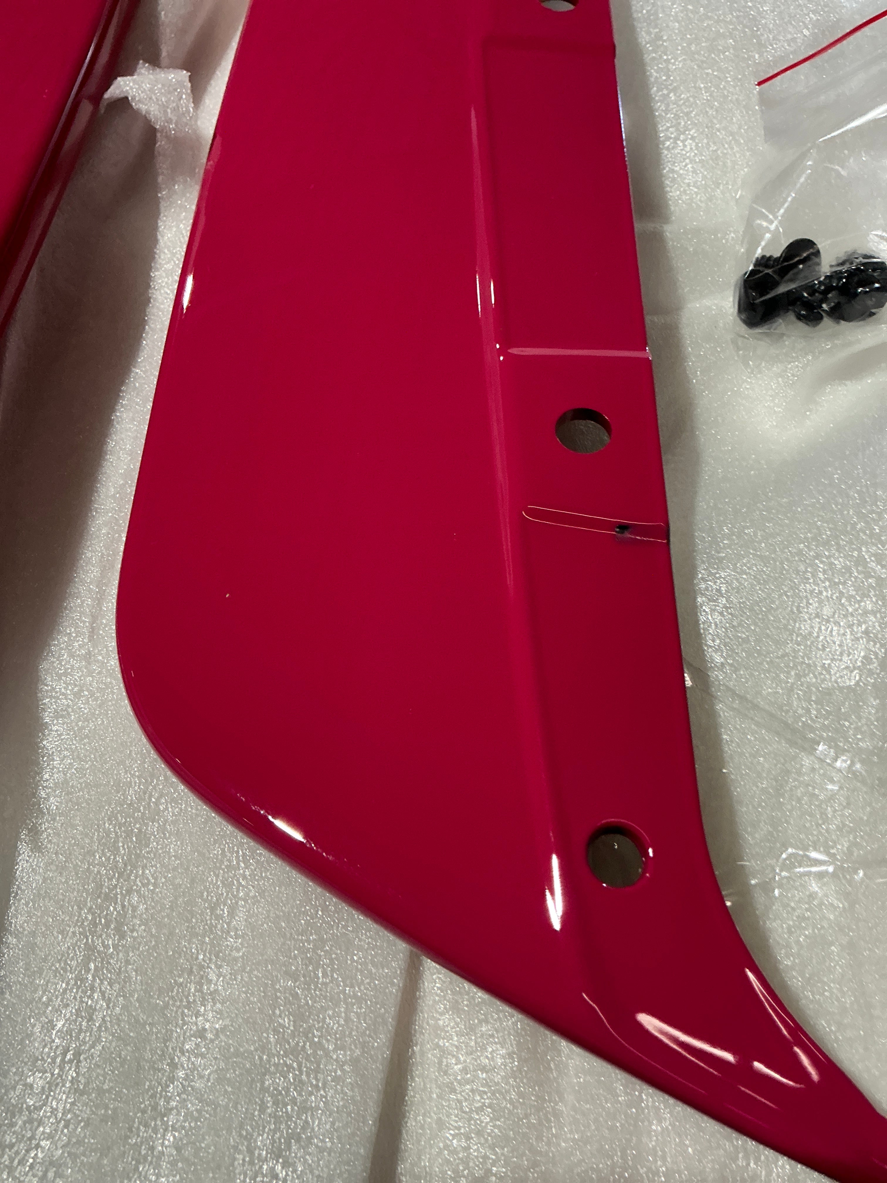 [OPEN BOX] Noble STI Style ABS Rear Spats Subaru WRX 2022-2026 - STI Cherry Blossom Red