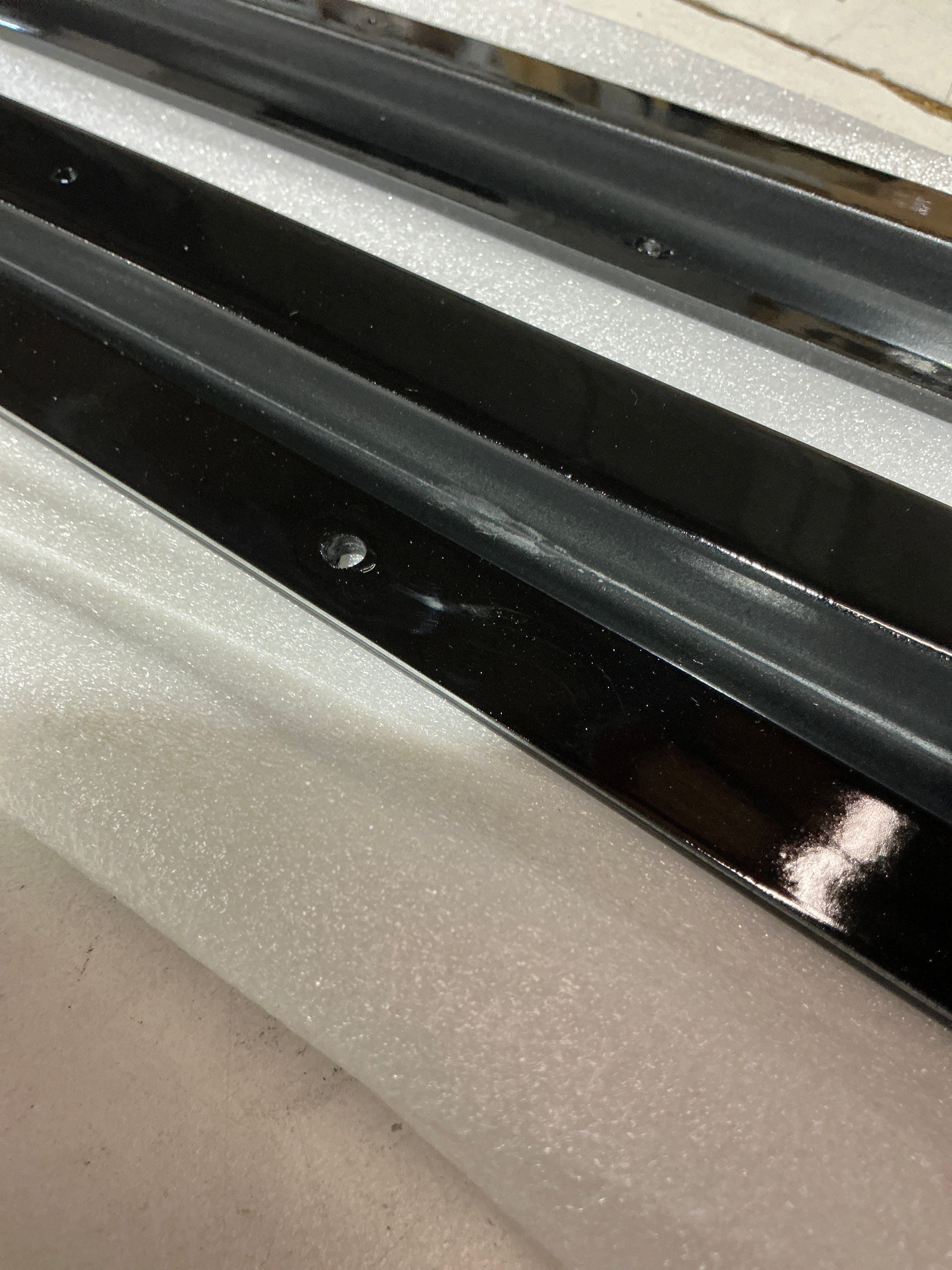 [OPEN BOX] Noble STI Style ABS Side Skirts Subaru WRX 2022-2026 - Gloss Black - G1U - Ice Silver Metallic