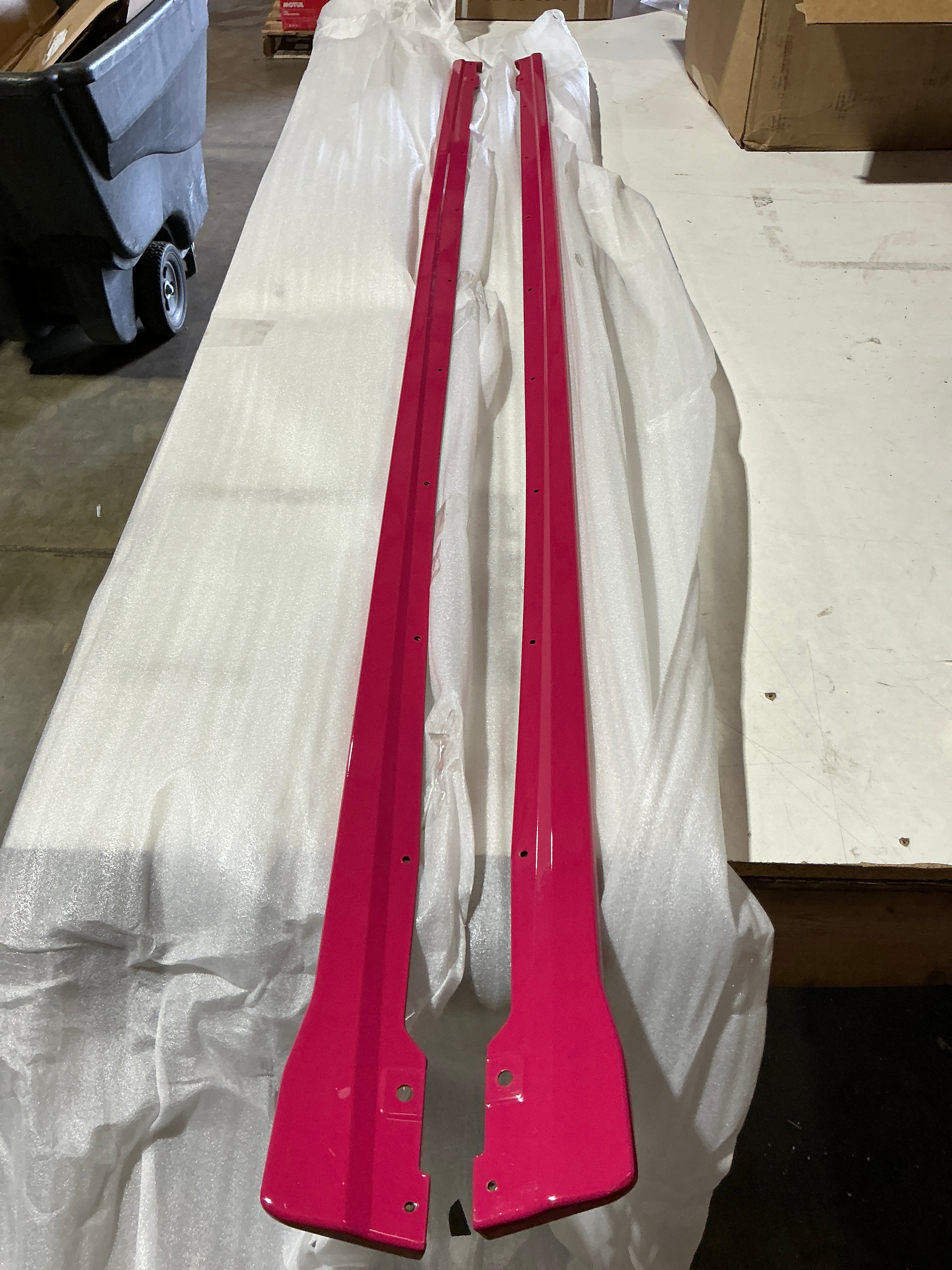 [OPEN BOX] Noble STI Style ABS Side Skirts Subaru WRX 2022-2026 - STI Cherry Blossom Red