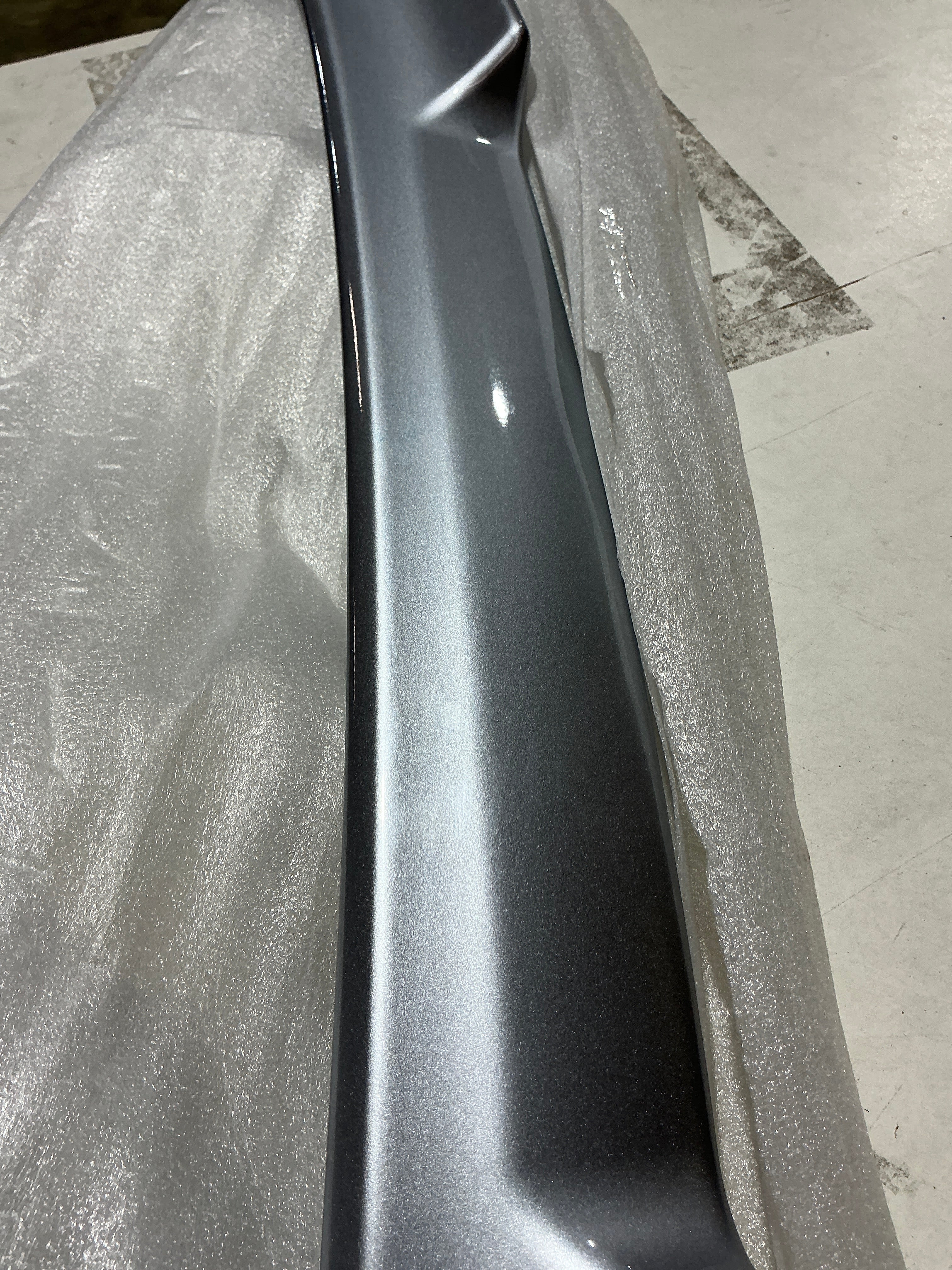 [OPEN BOX] Noble STI Style High Back Paint Matched Duckbill Subaru WRX 2022-2026 - K7X - World Rally Blue - G1U - Ice Silver Metallic