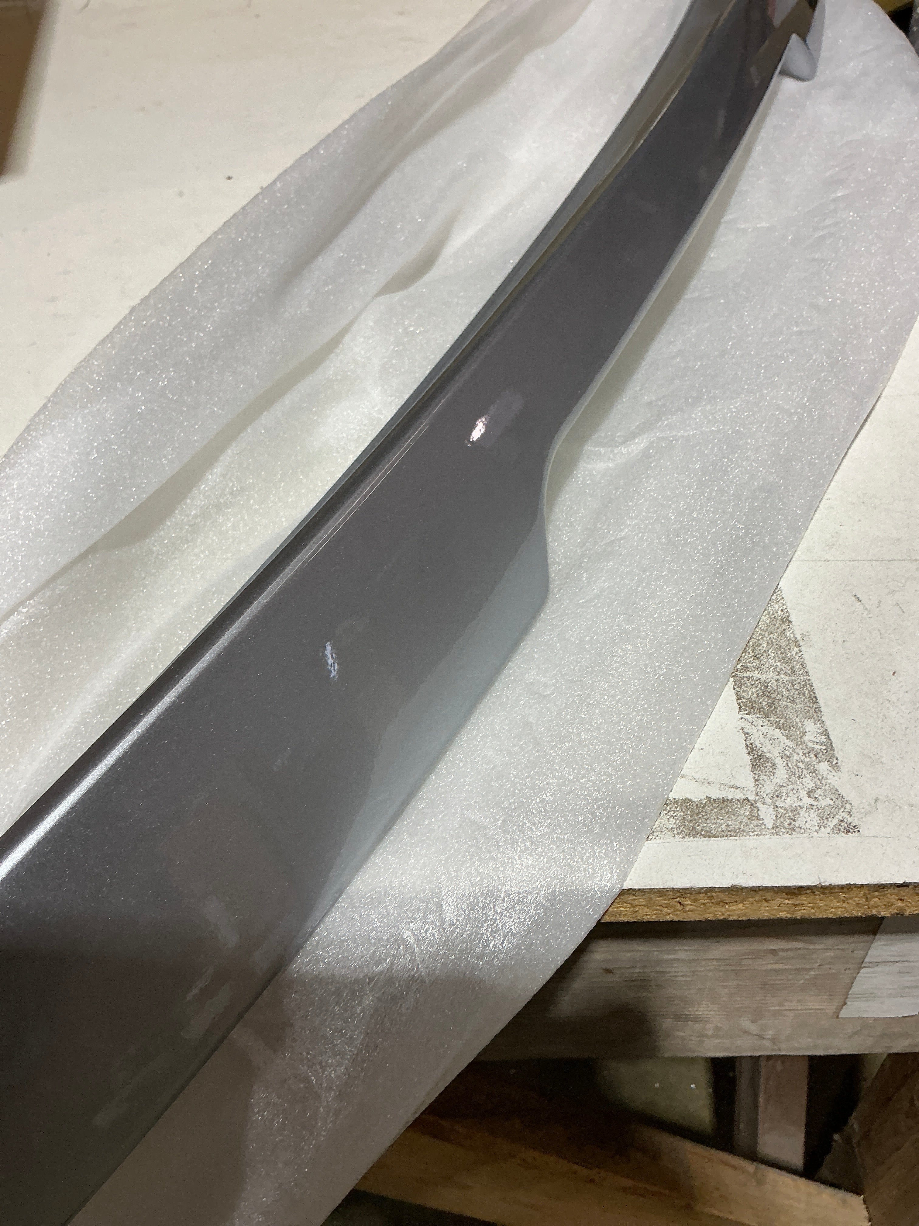 [OPEN BOX] Noble STI Style High Back Paint Matched Duckbill Subaru WRX 2022-2026 - K7X - World Rally Blue - G1U - Ice Silver Metallic