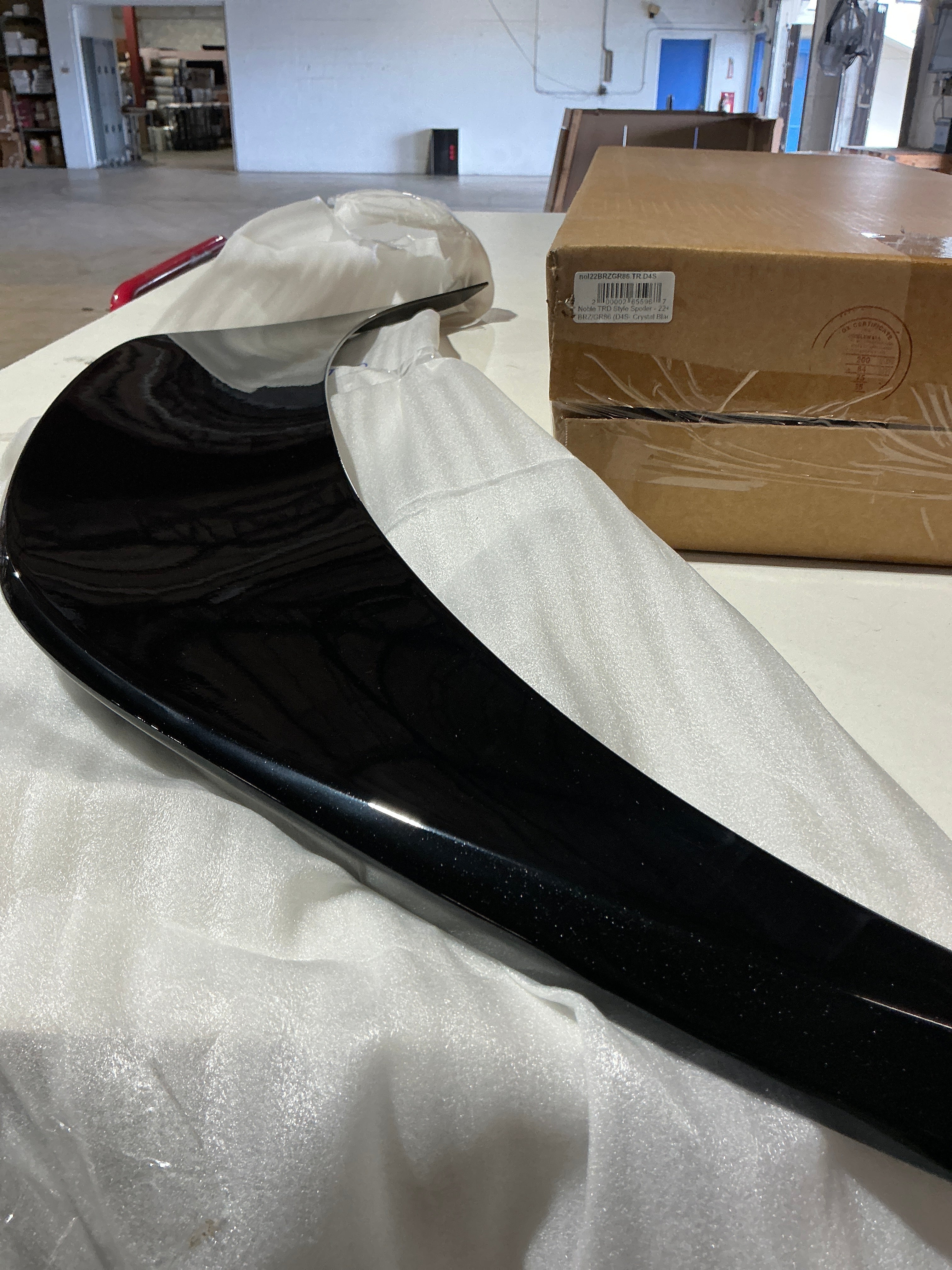 [OPEN BOX] Noble TRD Style Spoiler (Paint Matched Options) Subaru BRZ / GR86 2022-2026 - K1X - Crystal White Pearl/Halo - D4S - Crystal Black Silica/Raven