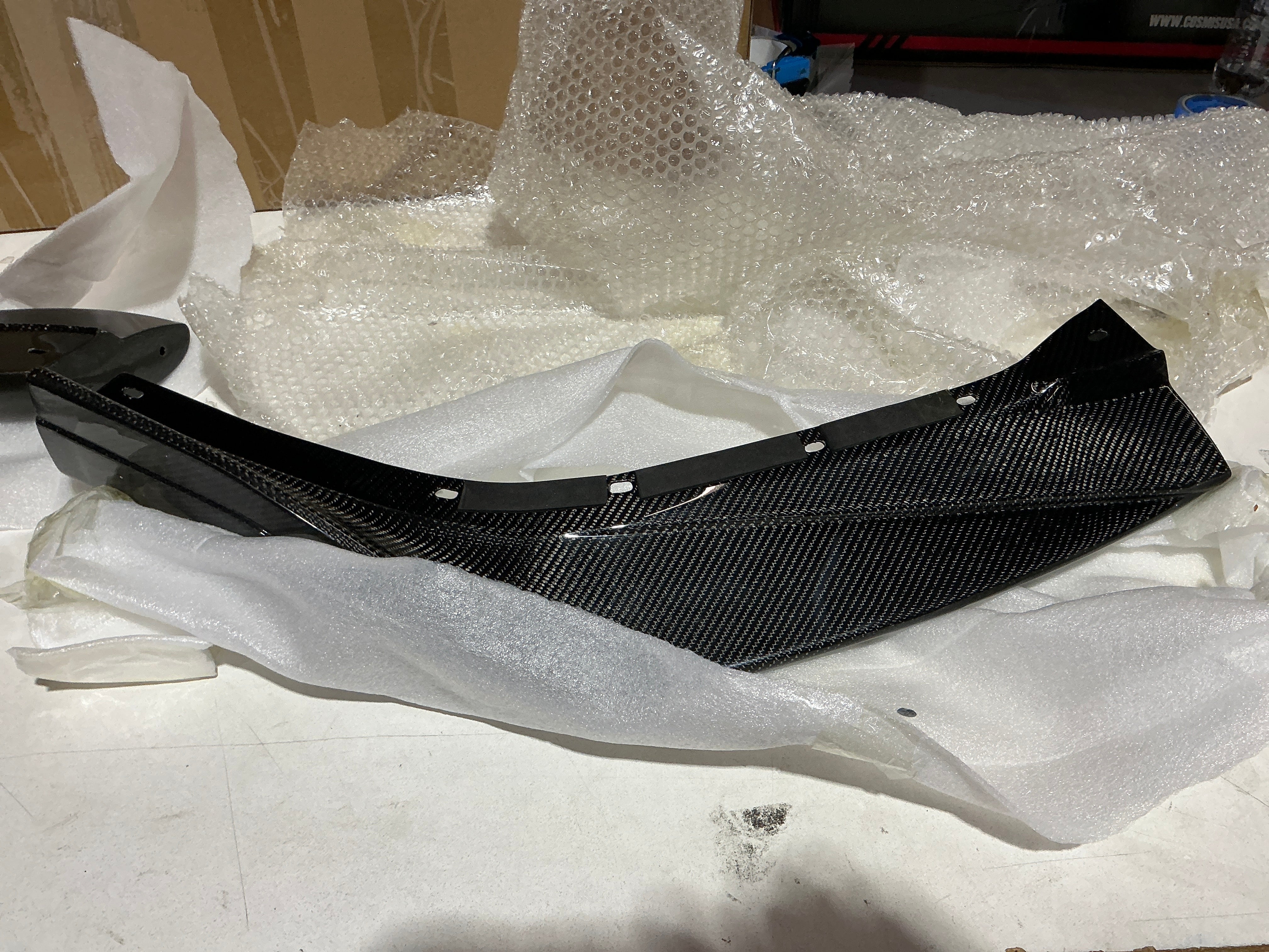 [OPEN BOX] Noble Varis Style 3-Piece Carbon Fiber Front Lip Spoiler Subaru WRX 2022-2026 - Default Title