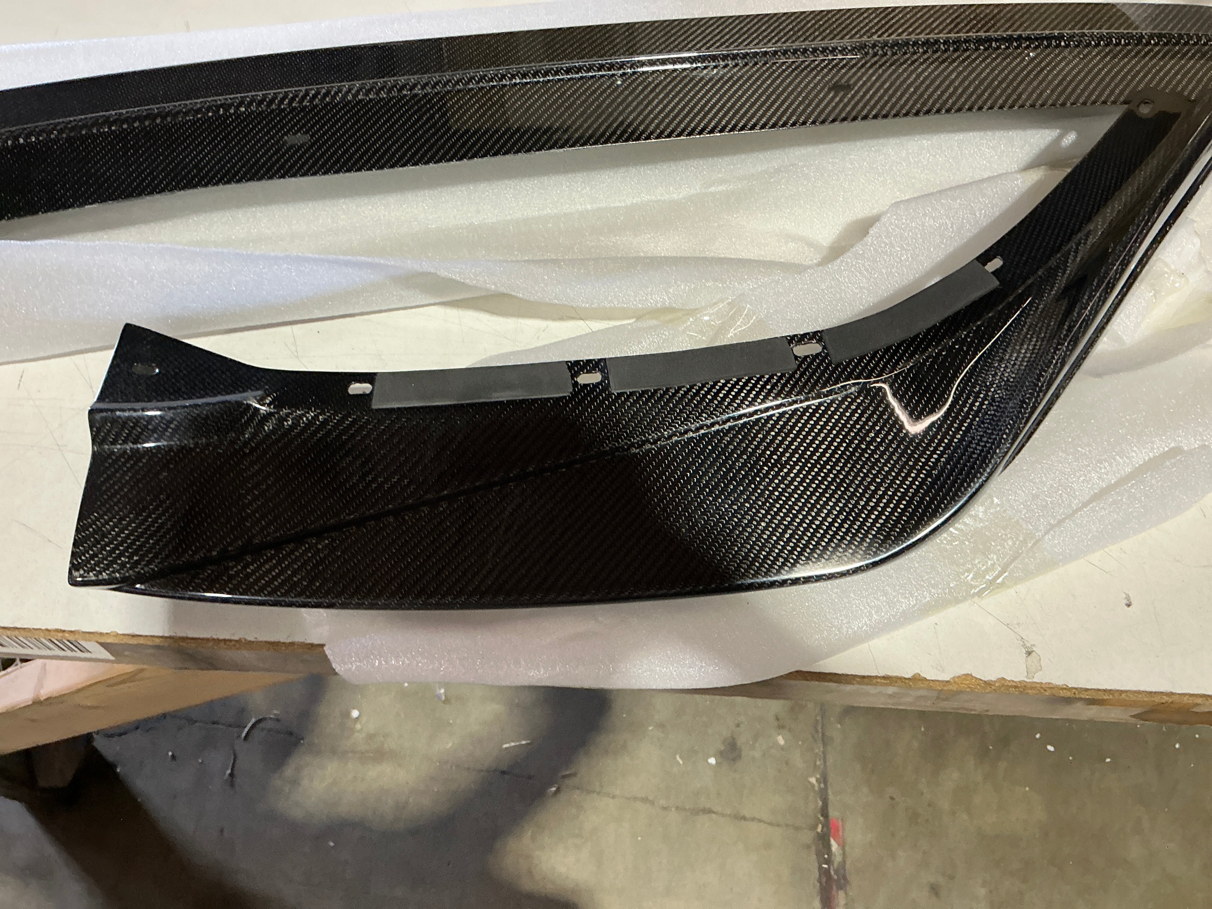 [OPEN BOX] Noble Varis Style 3-Piece Carbon Fiber Front Lip Spoiler Subaru WRX 2022-2026 - Default Title