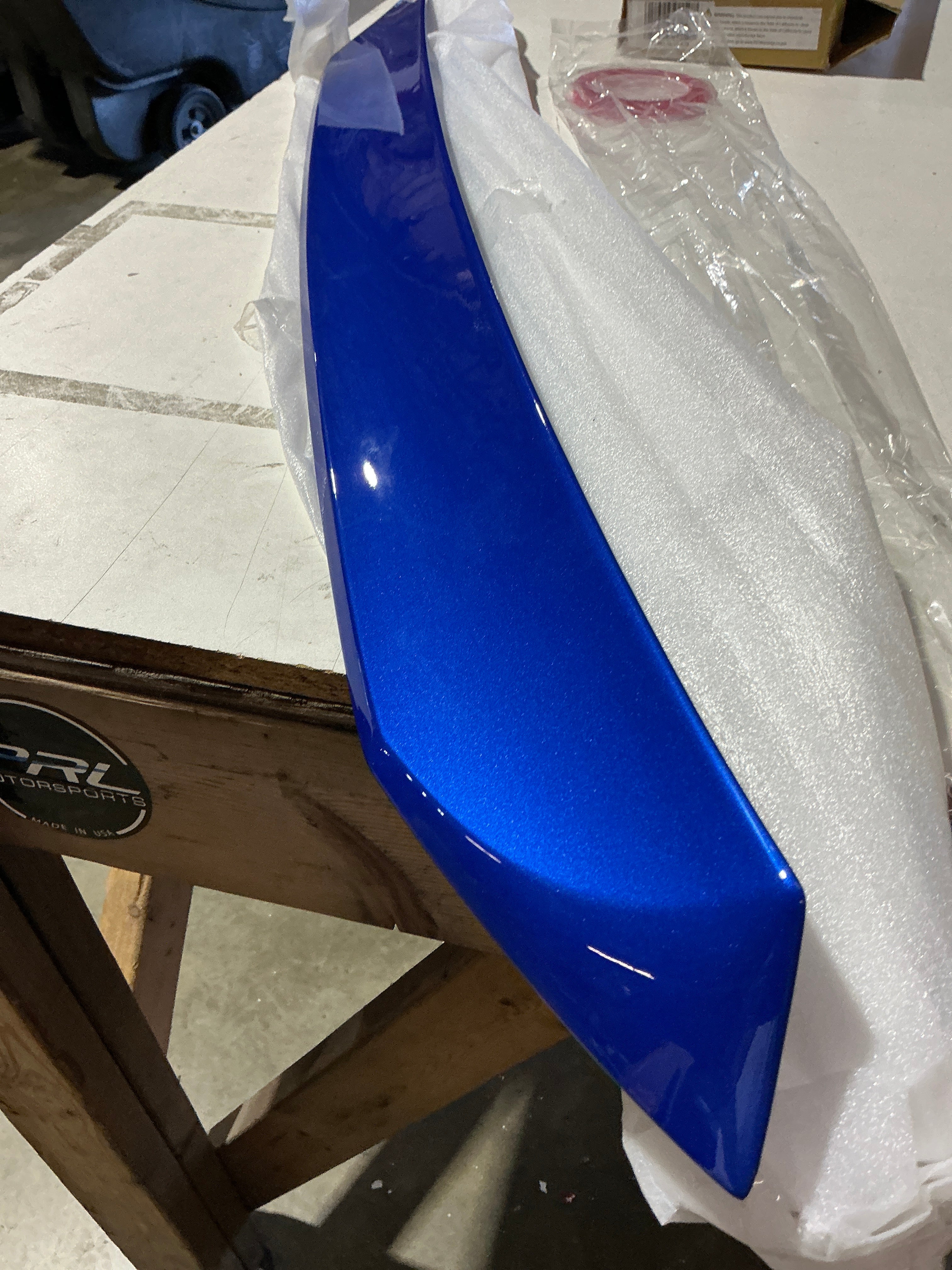 [OPEN BOX] Noble Version 1 Roof Spoiler Subaru BRZ / Toyota GR86 2022-2026 - Gloss Black - K7X - World Rally Blue