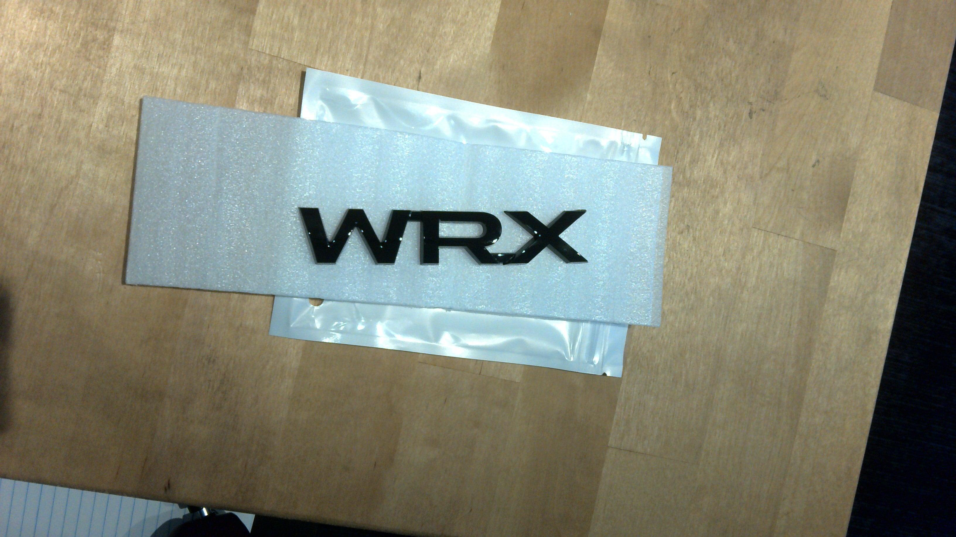 [OPEN BOX] Noble "WRX" Trunk Emblem for Subaru WRX 2015-2025 - Gloss Black