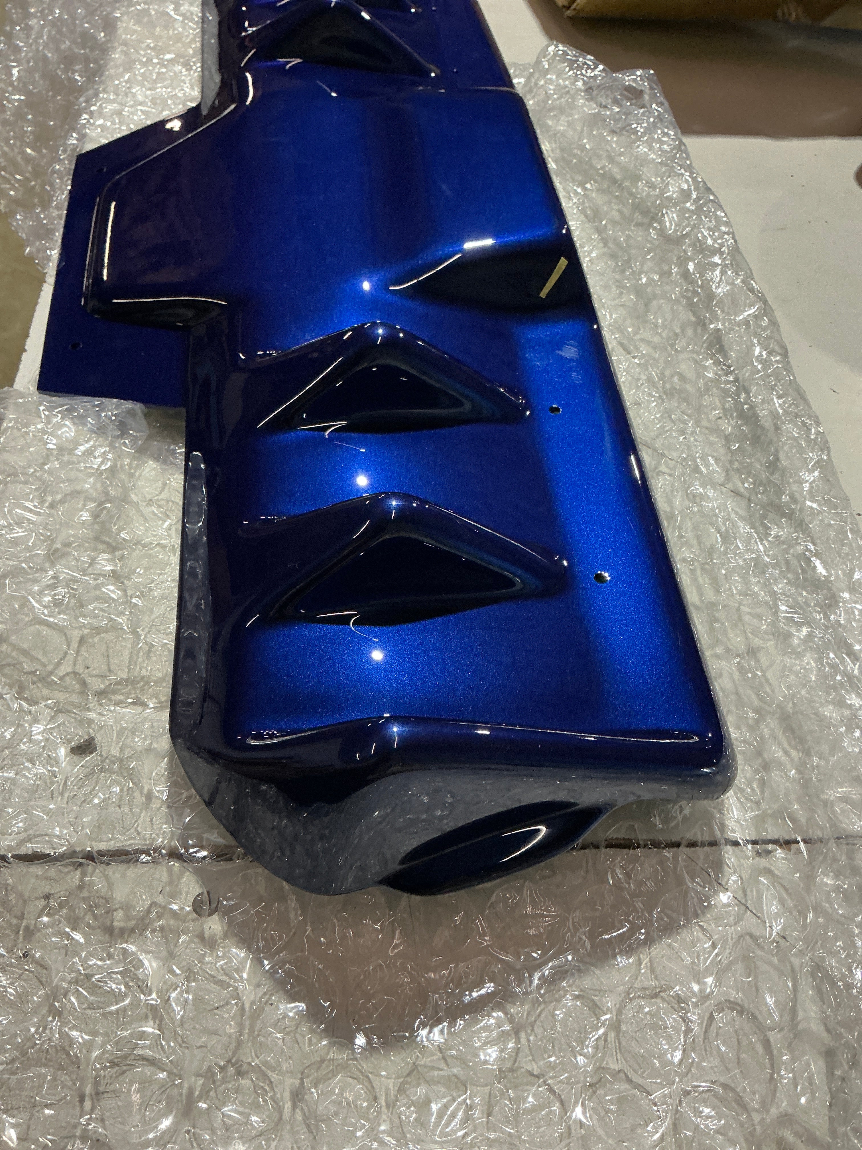 [OPEN BOX] OLM A1 Style Paint Matched Rear Diffuser 2015-2021 Subaru WRX / STI Lapis Blue