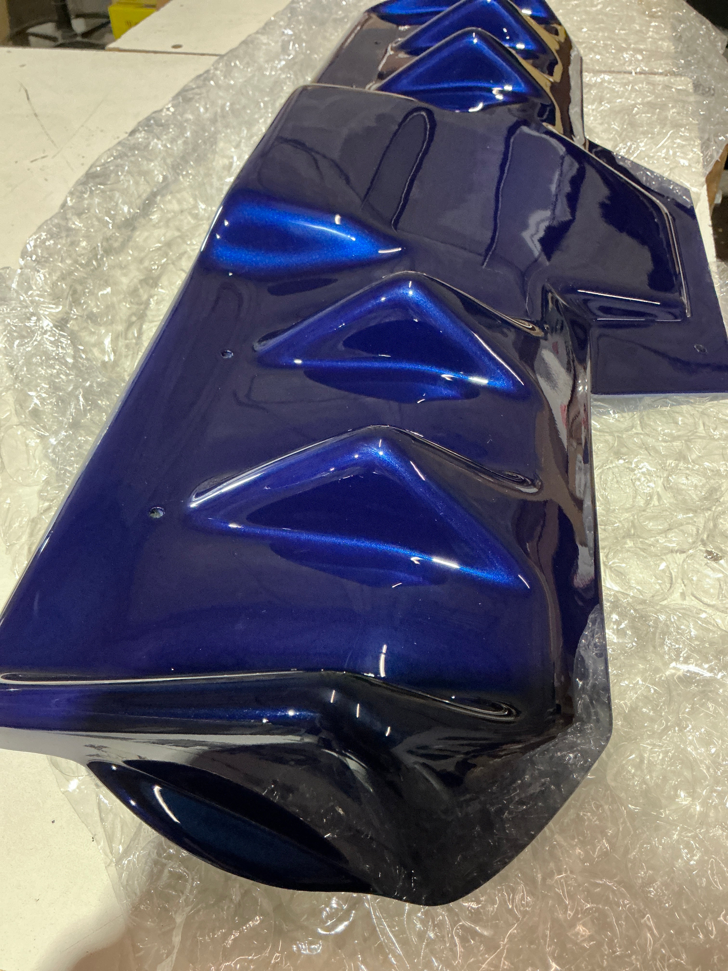 [OPEN BOX] OLM A1 Style Paint Matched Rear Diffuser 2015-2021 Subaru WRX / STI Lapis Blue