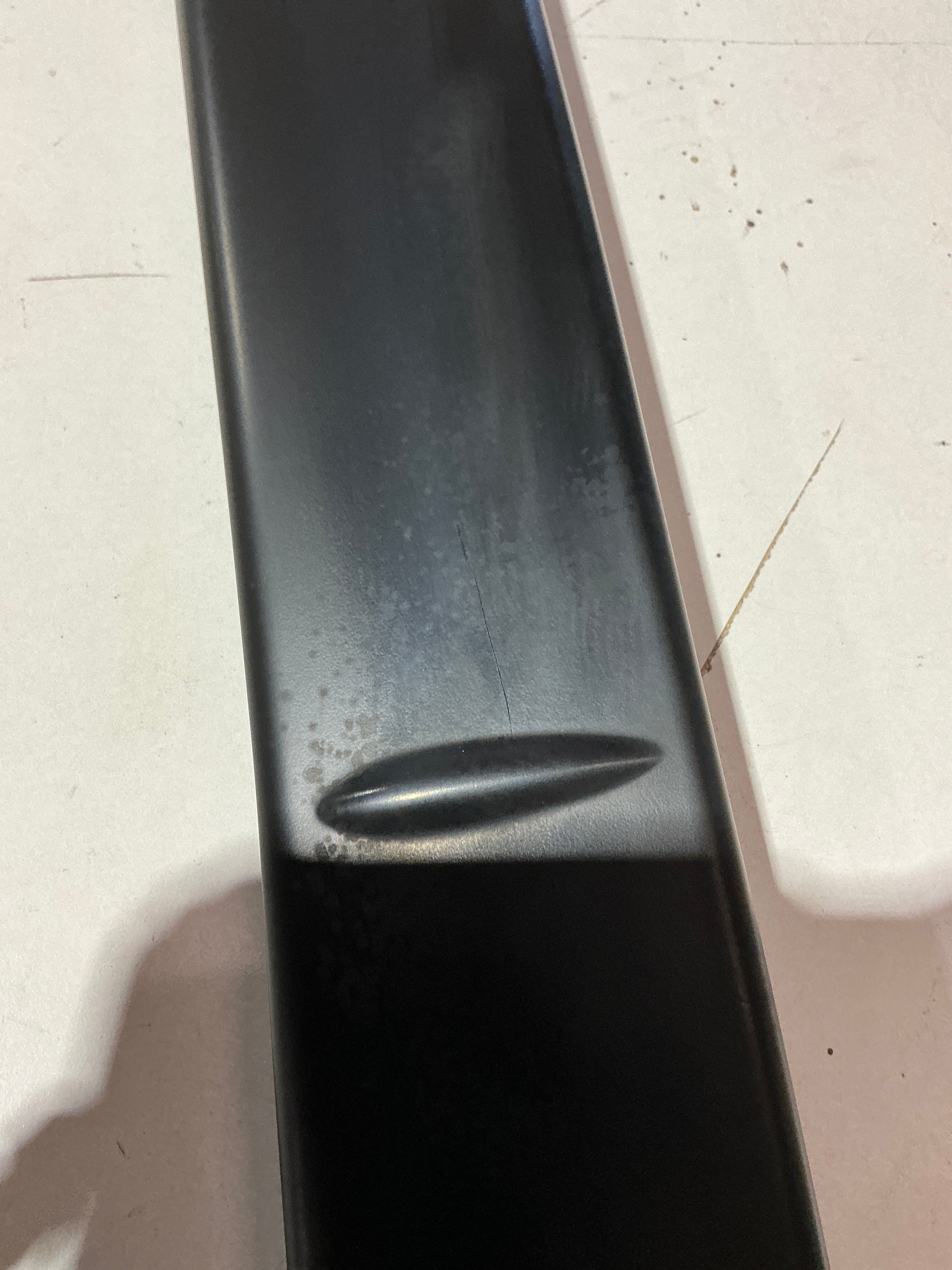[OPEN BOX] OLM RS Style Paint Matched Gurney Flap for STI Spoiler Subaru WRX / STI 2015-2021 - World Rally Blue 2 - Matte Black