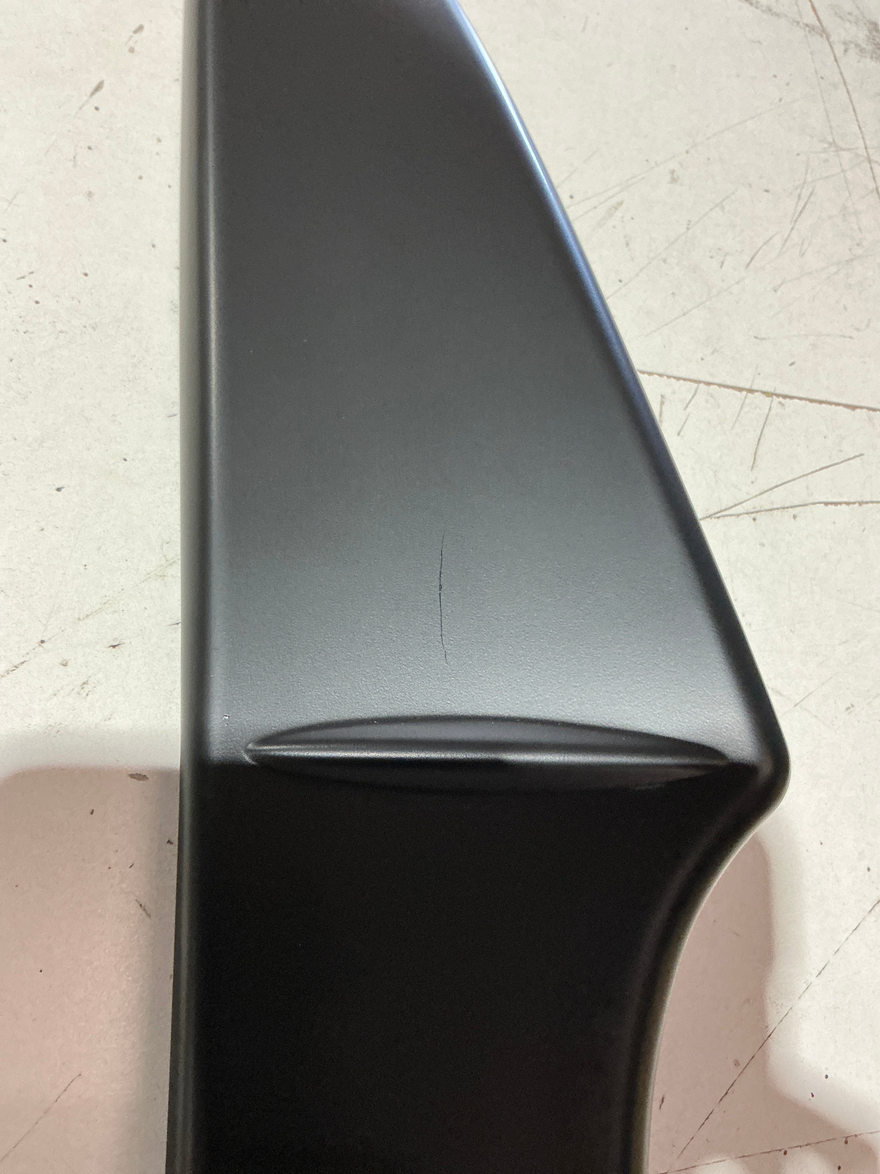 [OPEN BOX] OLM RS Style Paint Matched Gurney Flap for STI Spoiler Subaru WRX / STI 2015-2021 - World Rally Blue 2 - Matte Black