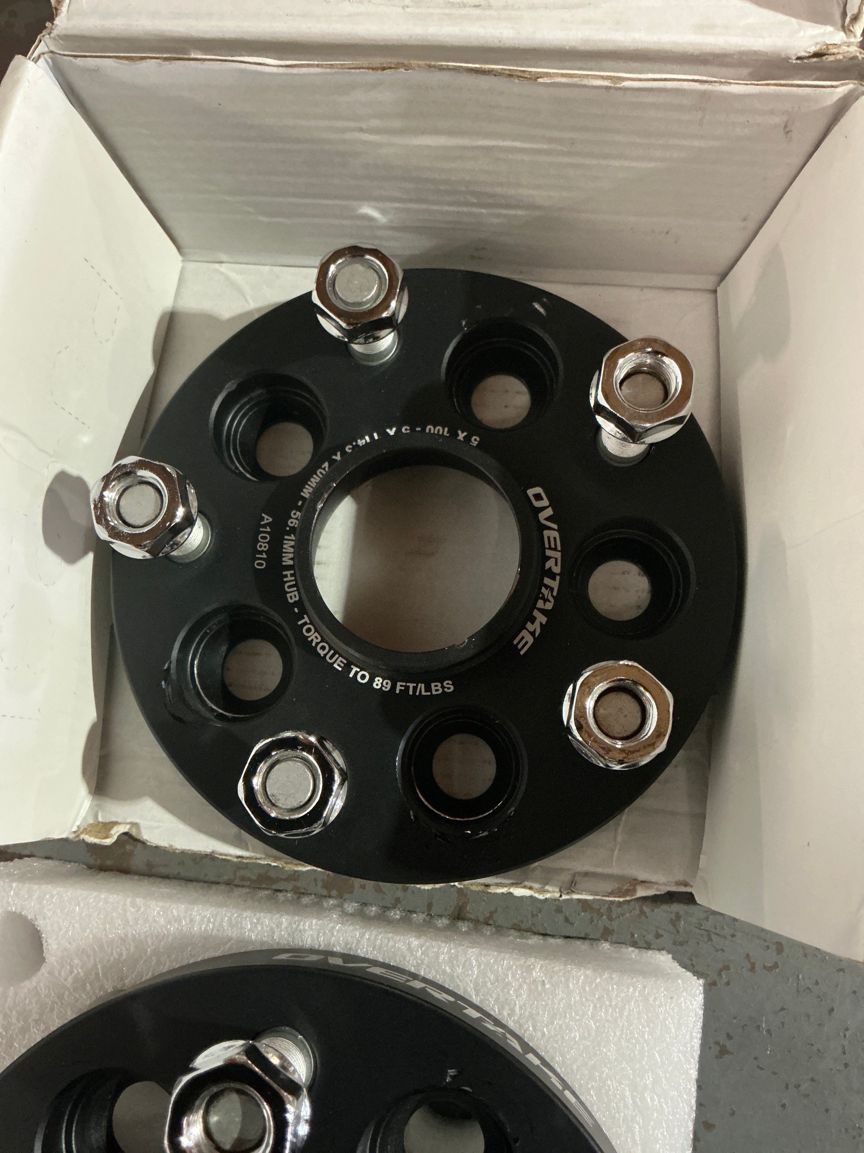 [OPEN BOX] Overtake Wheel Spacer Adapters - Pair - 20mm 5x100 to 5x114.3 - Subaru 2002-2014 WRX / 2004 STI / 2013-2026 BRZ/GR86 | A10810