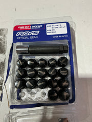 [OPEN BOX] Rays M12x1.25 Black Lug Nuts | W1712125B - Default Title