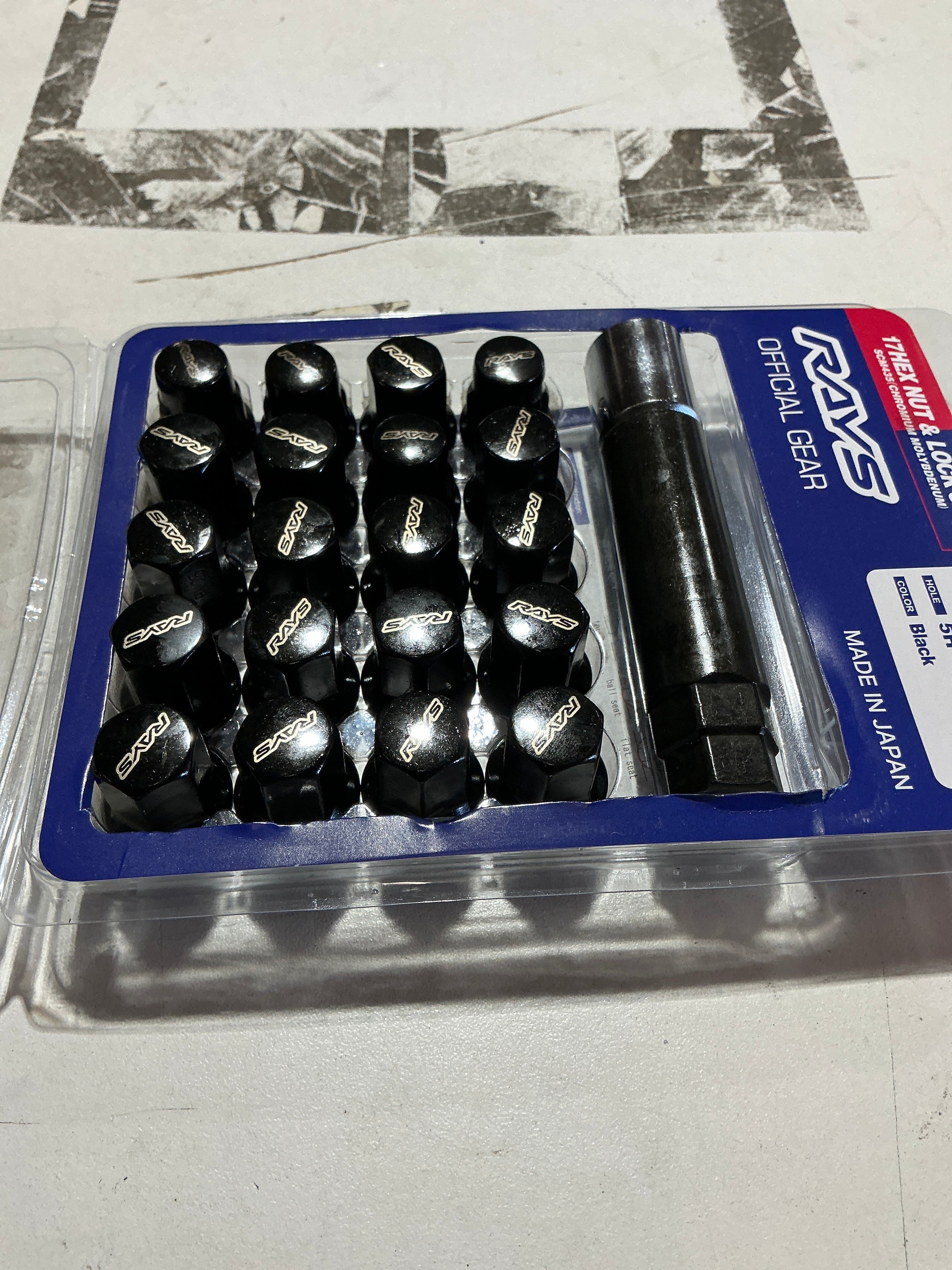 [OPEN BOX] Rays M12x1.25 Black Lug Nuts | W1712125B - Default Title