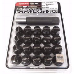 [OPEN BOX] Rays M12x1.25 Black Lug Nuts | W1712125B - Default Title