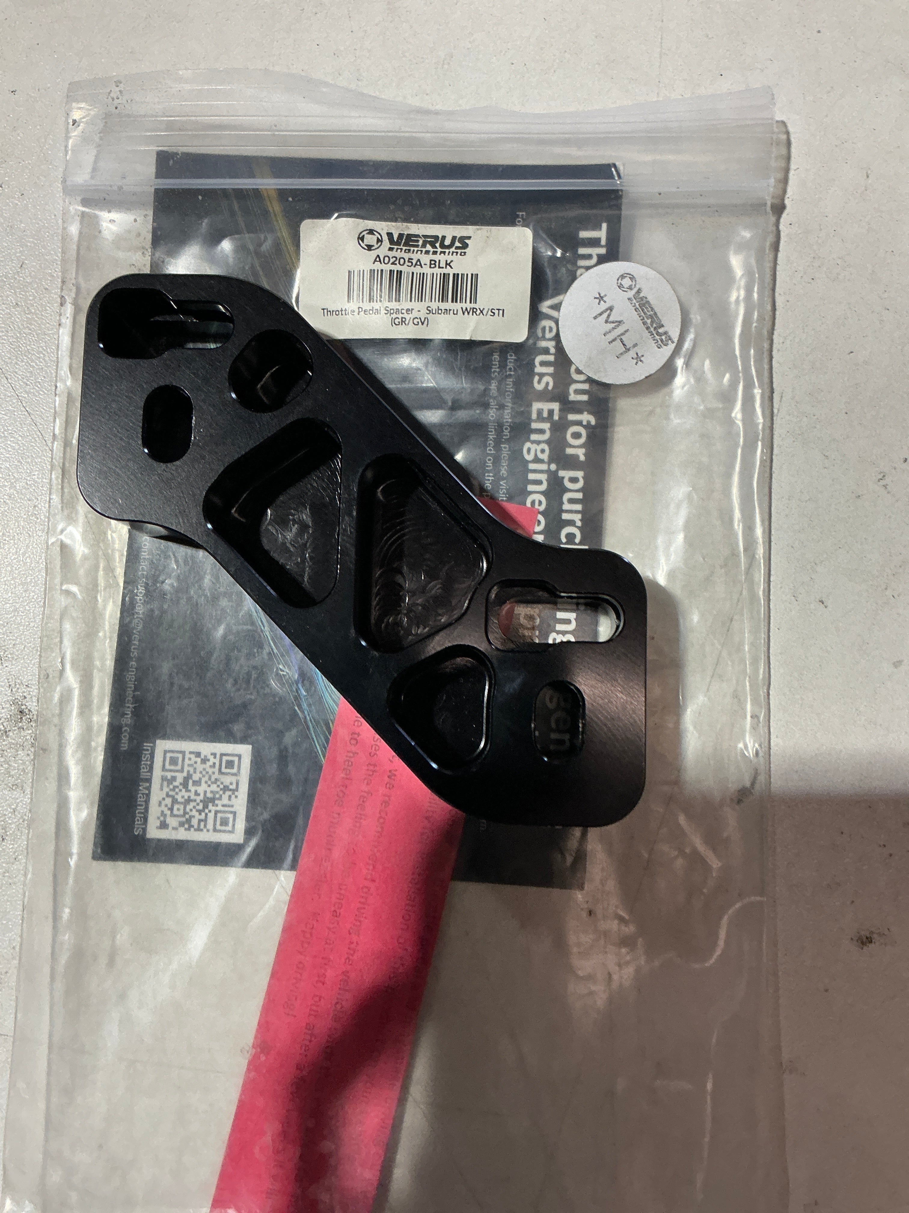 [OPEN BOX] Verus Engineering Throttle Pedal Spacer Black 08-14 WRX / STI | A0205A-BLK - Default Title