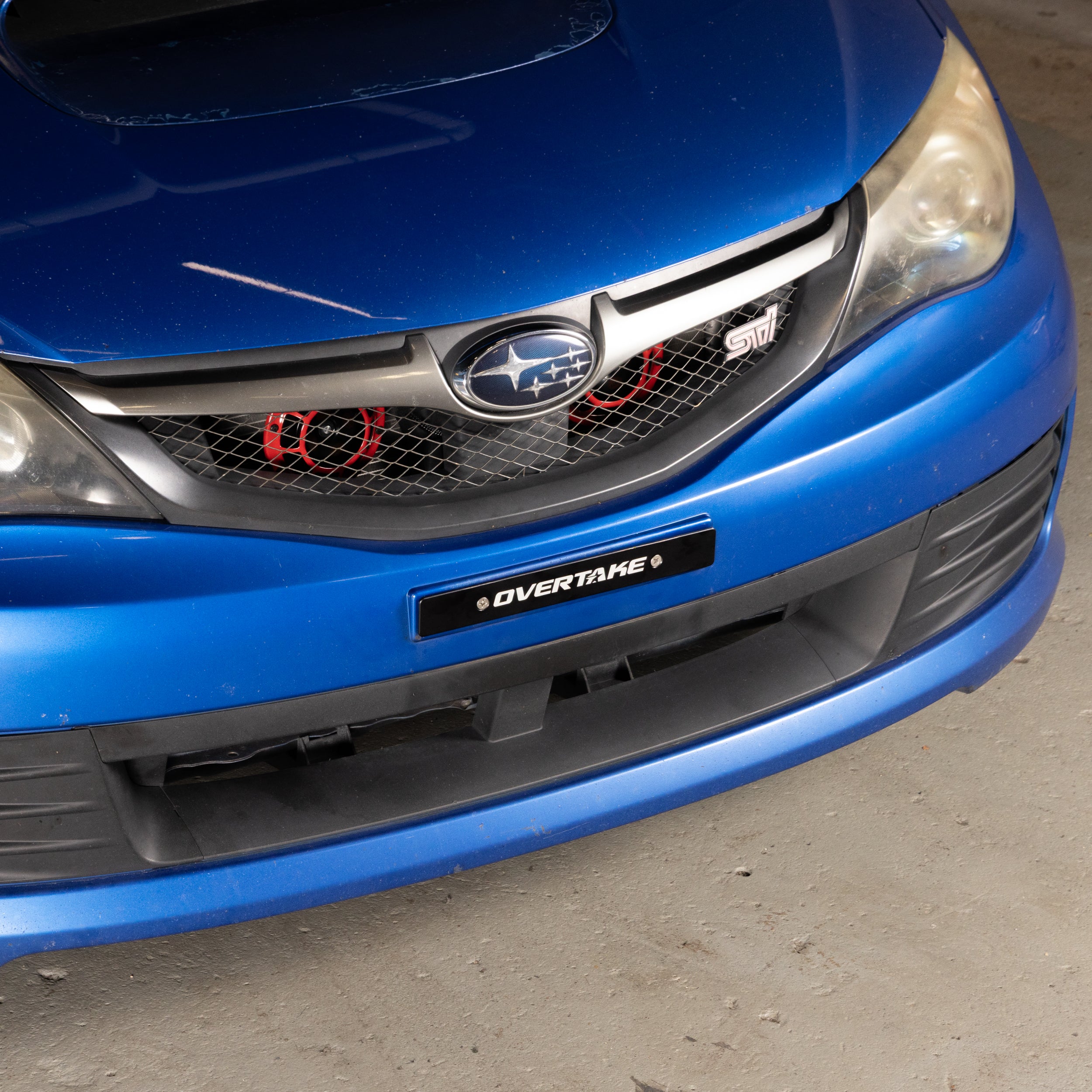 OVERTAKE Front License Plate Delete Subaru 2002-2014 WRX / 2004-2014 STI / 2022-2027 BRZ/GR86 / 1998-2016 Impreza | A10540