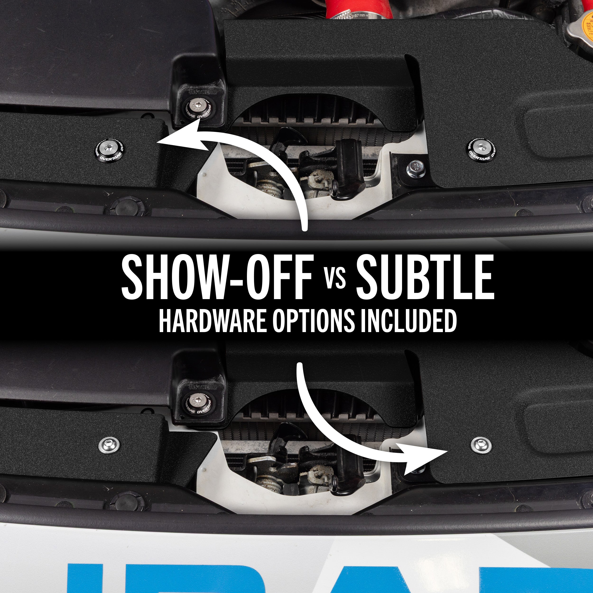 OVERTAKE Radiator Shroud - Black - Subaru 2022-2027 WRX | A11136BLK