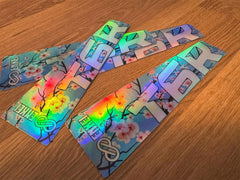 Overnight Crew Enkei T6R Spoke Sticker (4 PCS) - Cherry Blossom Blue