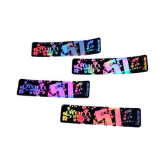 Overnight.Crew Rays Gram Lights 57DR/57CR Spoke Stickers (4 PCS) - Cherry Blossom/Black (Holographic)