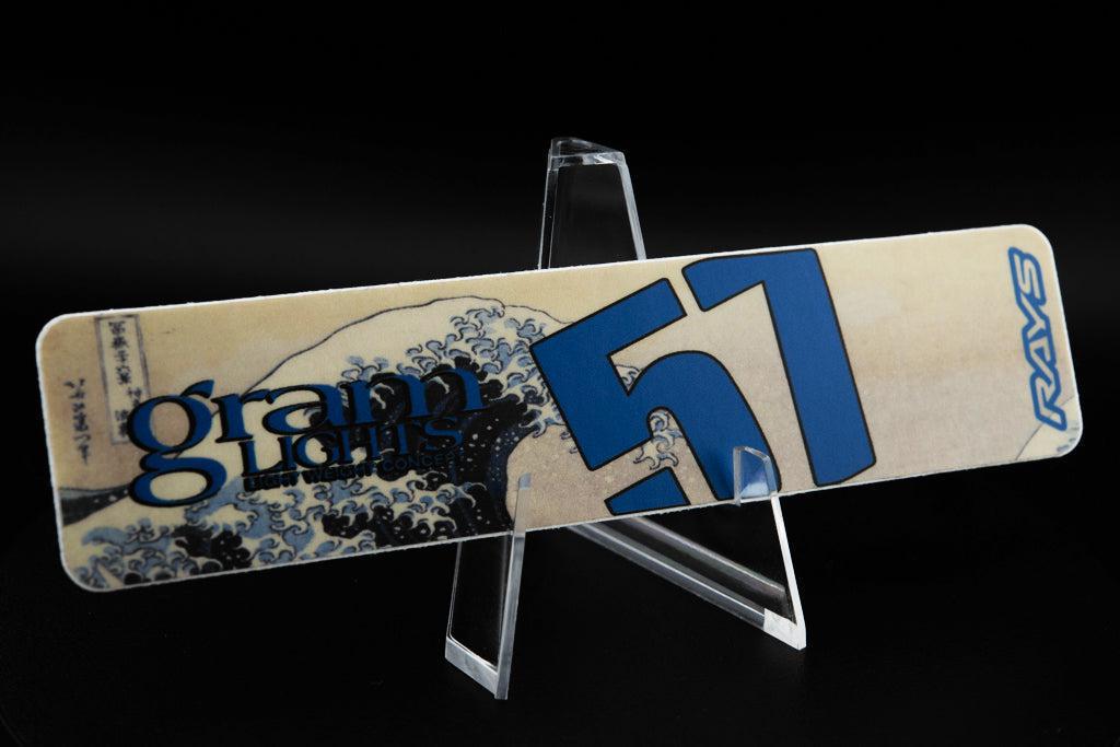 Overnight.Crew Rays Gram Lights 57DR/57CR Spoke Stickers (4 PCS) - Great Wave