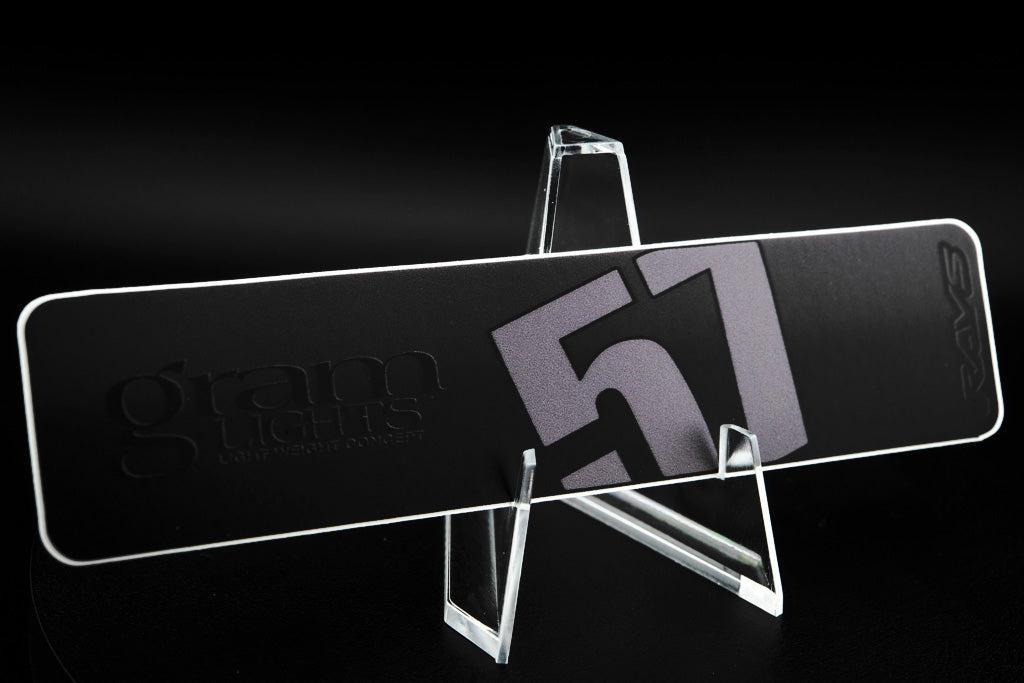 Overnight.Crew Rays Gram Lights 57DR/57CR Spoke Stickers (4 PCS) - Smoke