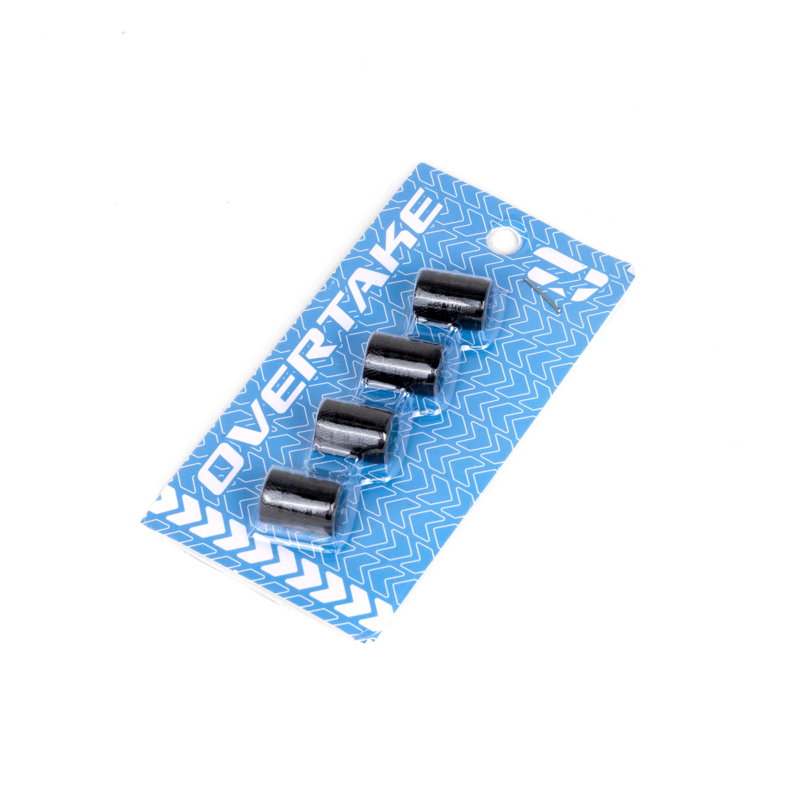 Overtake Aluminum Valve Stem Caps Black - Universal | A10358BLK