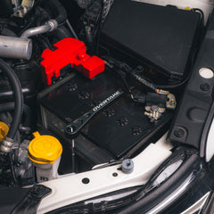 Overtake Battery Tie Down Red - All Subaru Models | A10267RED