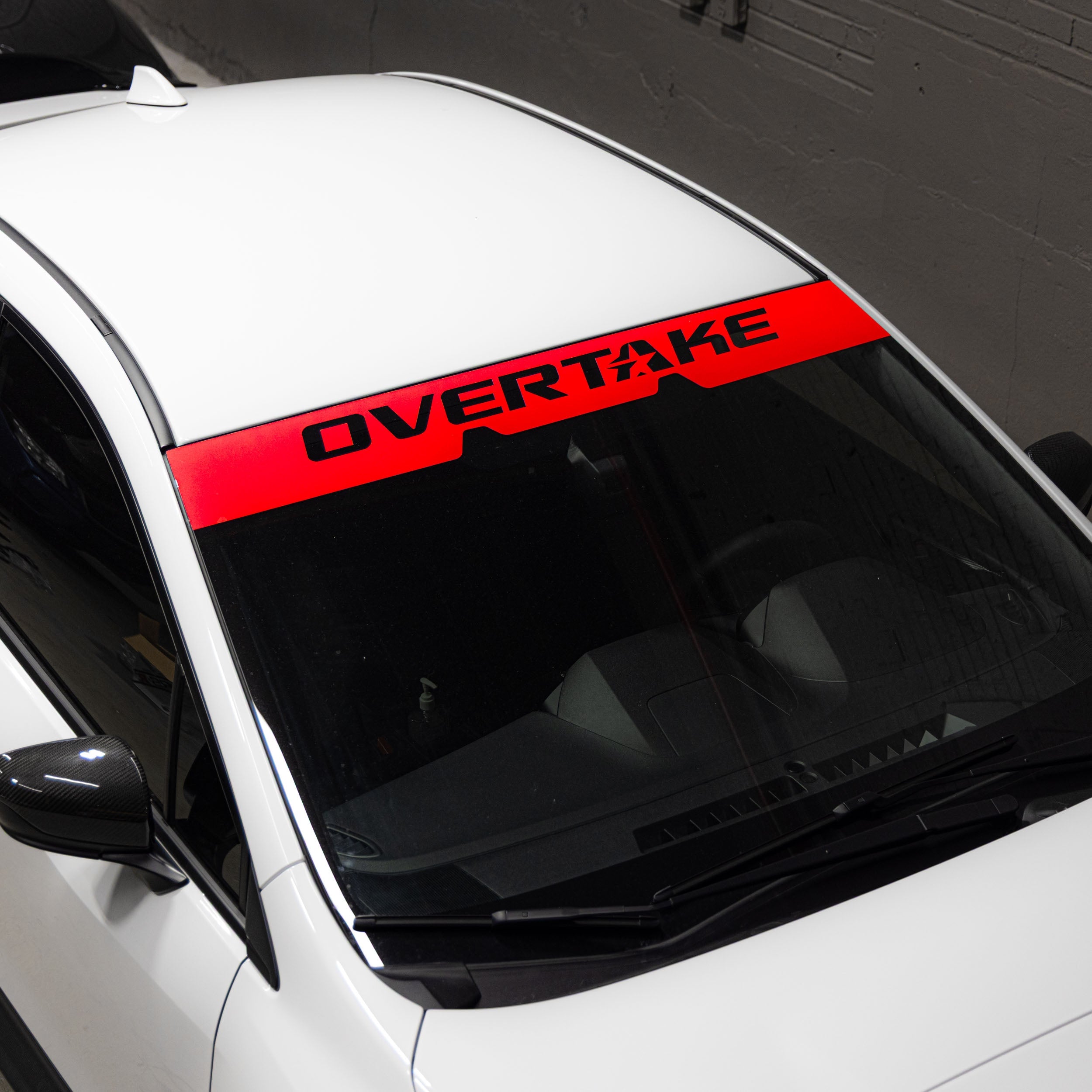 Overtake EyeSight Windshield Banner Cherry Red Subaru WRX 2022-2025