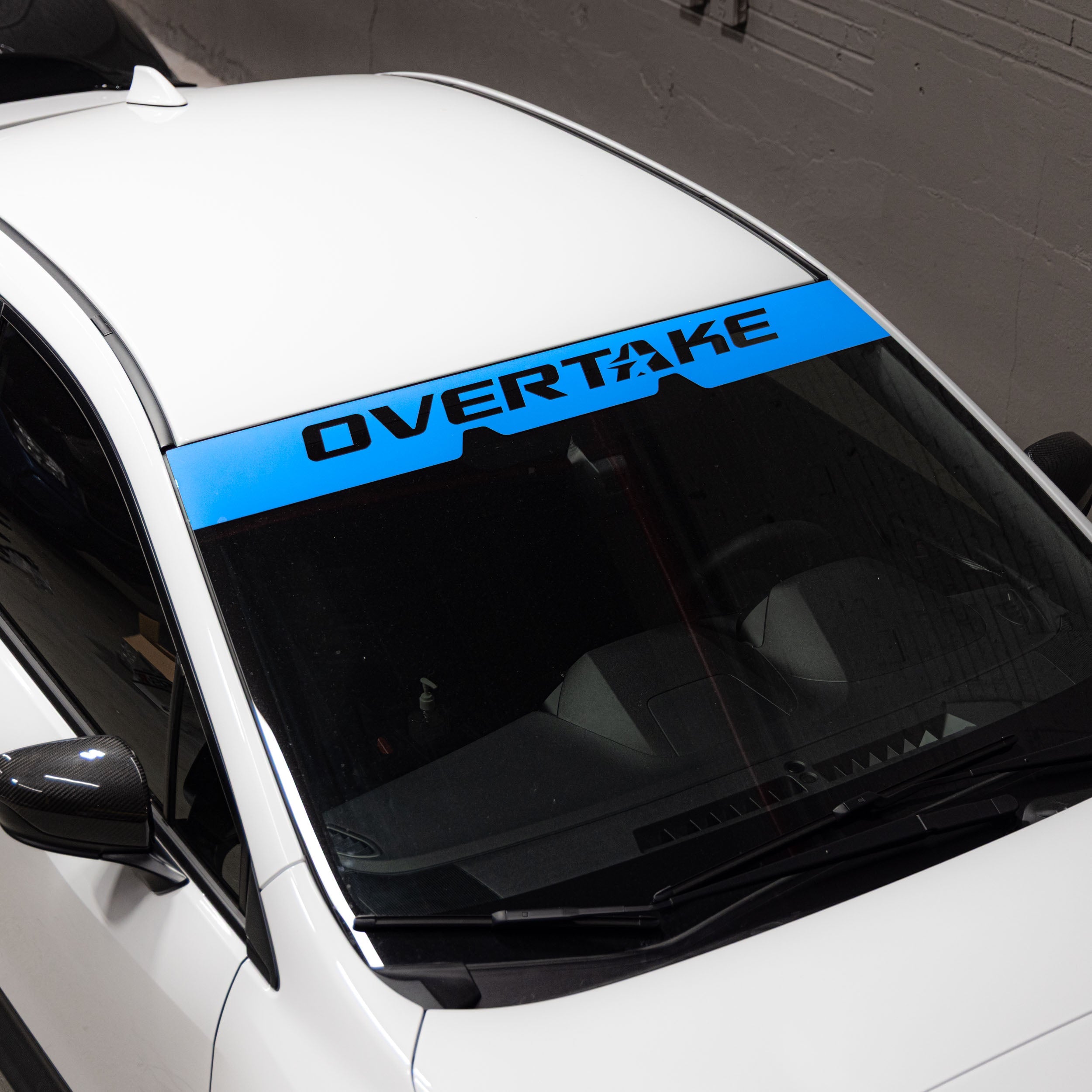 Overtake EyeSight Windshield Banner Hyper Blue Subaru WRX 2022-2026