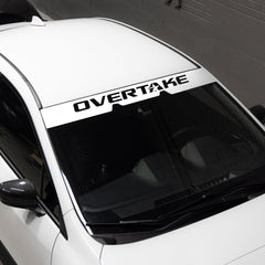 Overtake EyeSight Windshield Banner White Subaru WRX 2022-2026