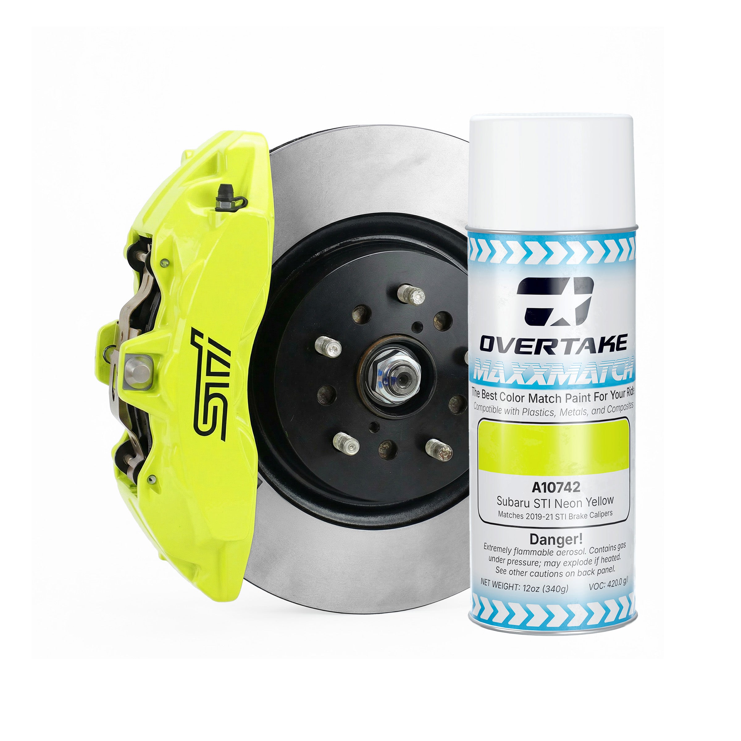 Overtake MaxxMatch Paint 12oz. Can Subaru Neon Yellow | A10742