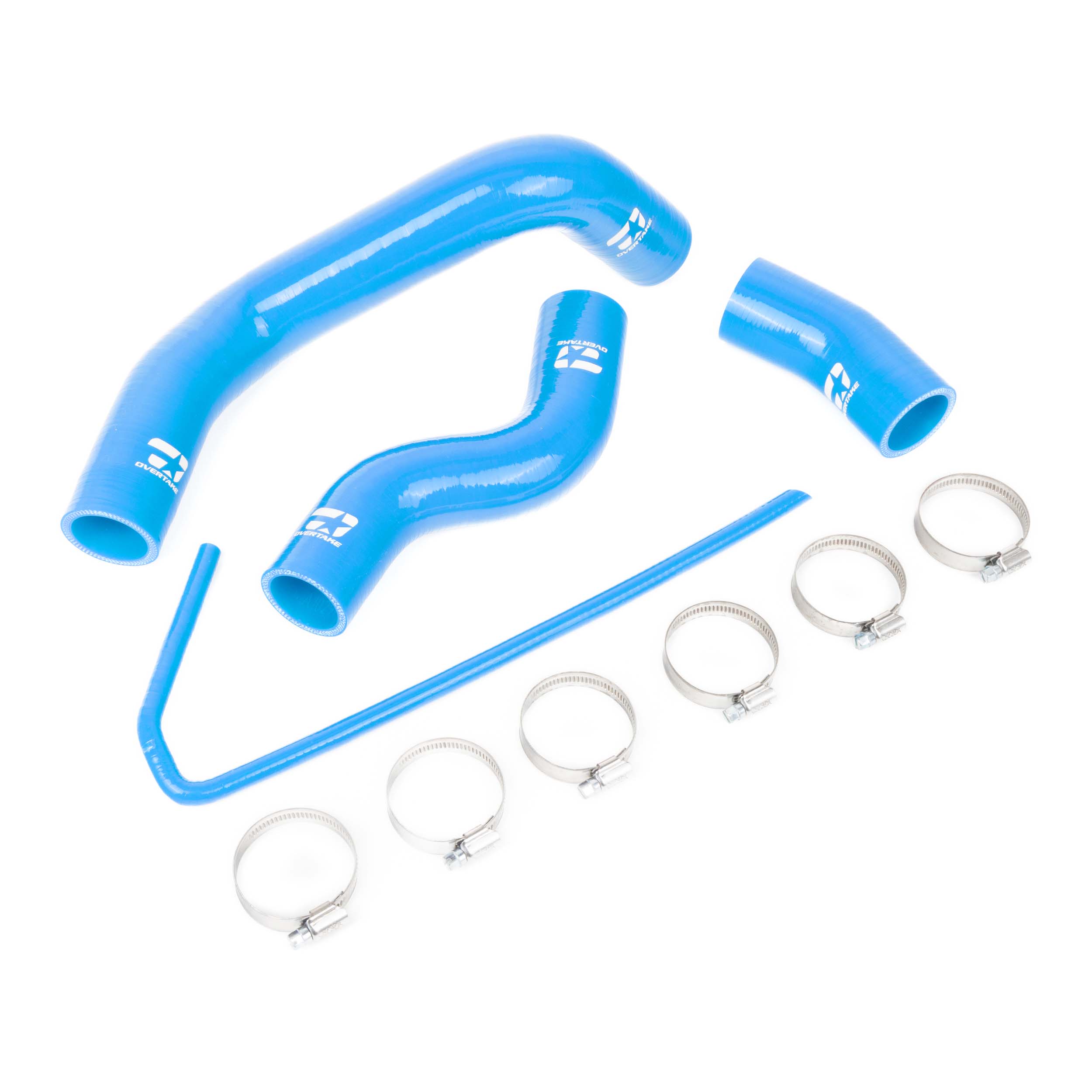 Overtake Radiator Hose Kit Blue Toyota 86 / GR86 17-26 / Subaru BRZ 13-26 / Scion FR-S 13-16 | A10295BLU