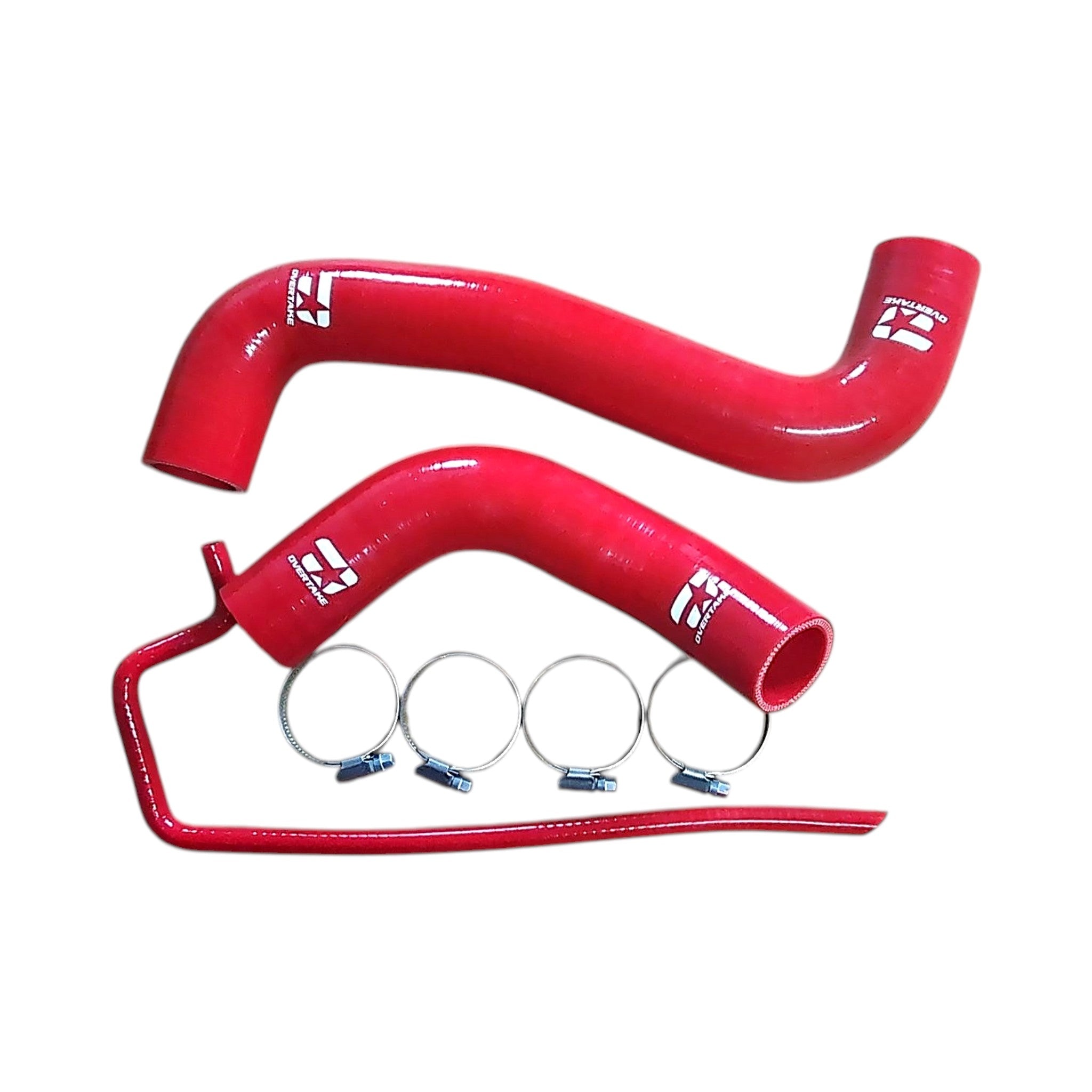 Overtake Radiator Hose Kit Red Subaru WRX 08-14 / STI 08-21 / FXT 09-13 | A10127RED