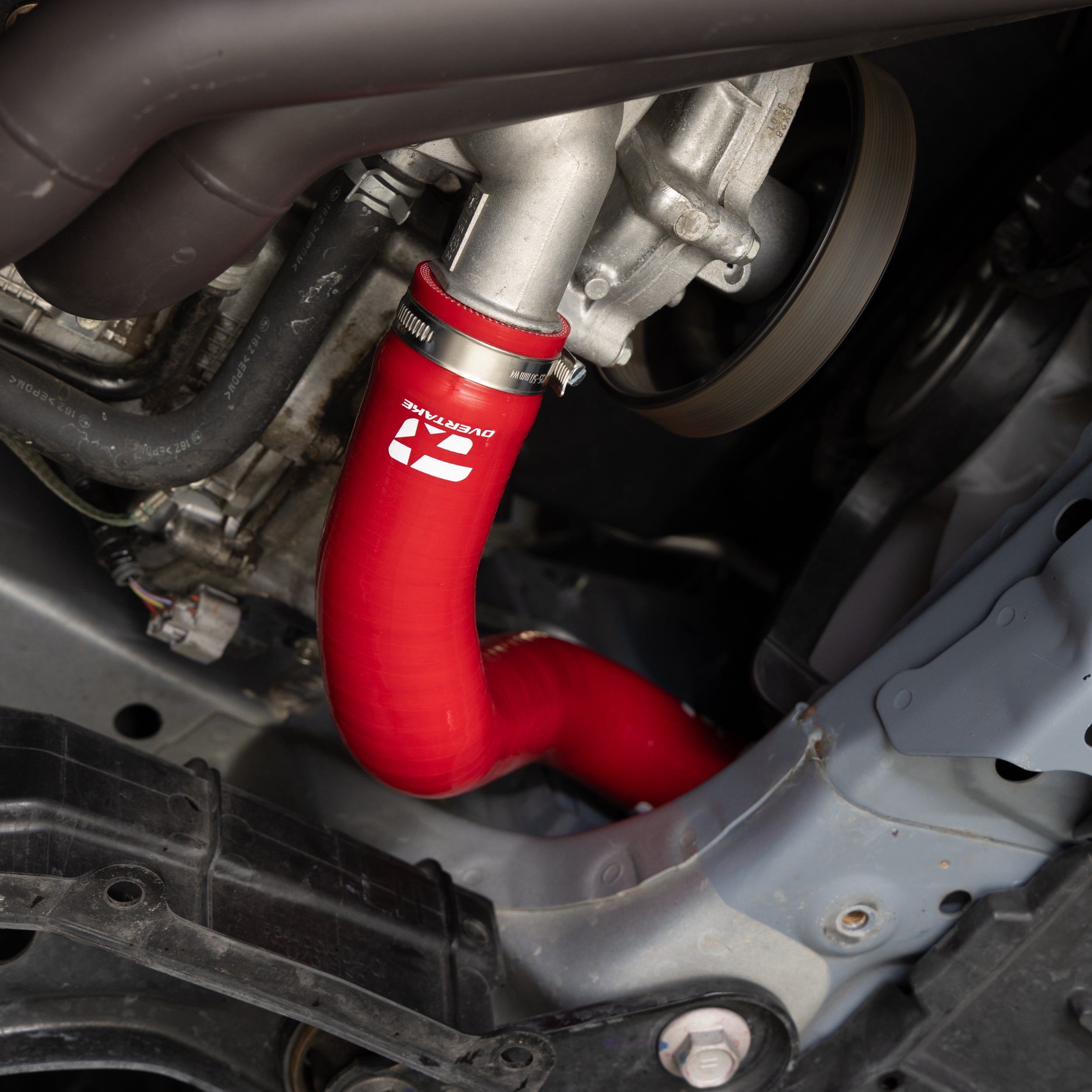 Overtake Radiator Hose Kit Red Toyota 86 / GR86 17-26 / Subaru BRZ 13-26 / Scion FR-S 13-16 | A10295RED