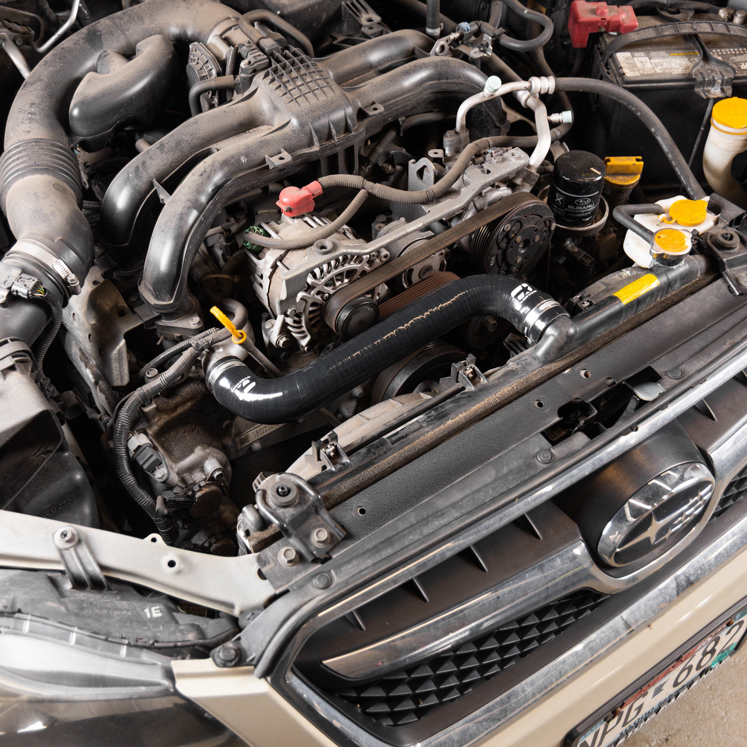 Overtake Radiator Hose Kit - Subaru 2013-17 Crosstrek / 2012-16 Impreza / 2011-18 Forester - Black | A10659BLK