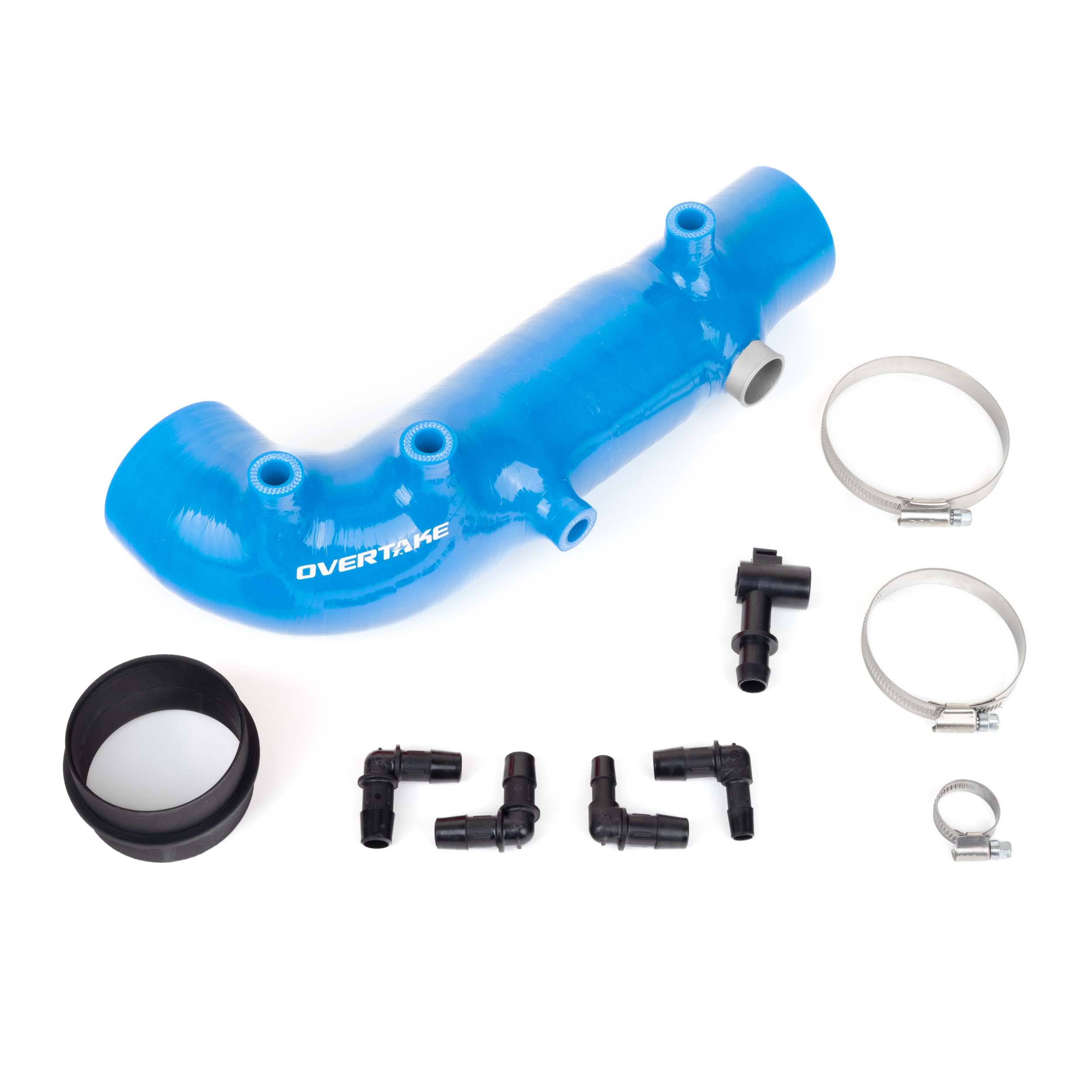 Overtake Silicone Turbo Inlet Hose Blue Subaru WRX 2002-2007 / STI 2004-2021 | A10222BLU