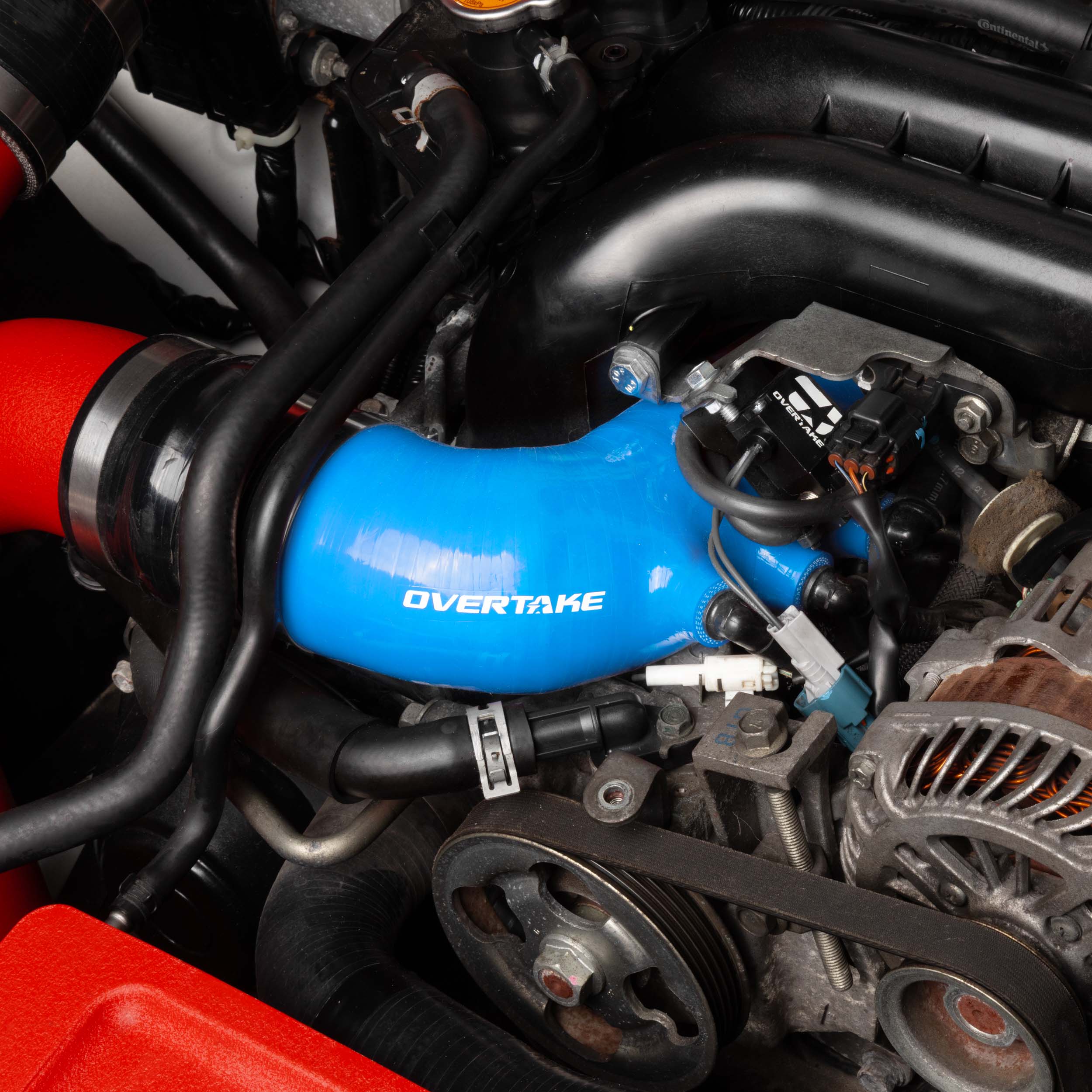 Overtake Silicone Turbo Inlet Hose Red Subaru WRX 08-14 / Legacy GT/Outback XT 05-09 / Forester XT 09-13 | A10221BLU