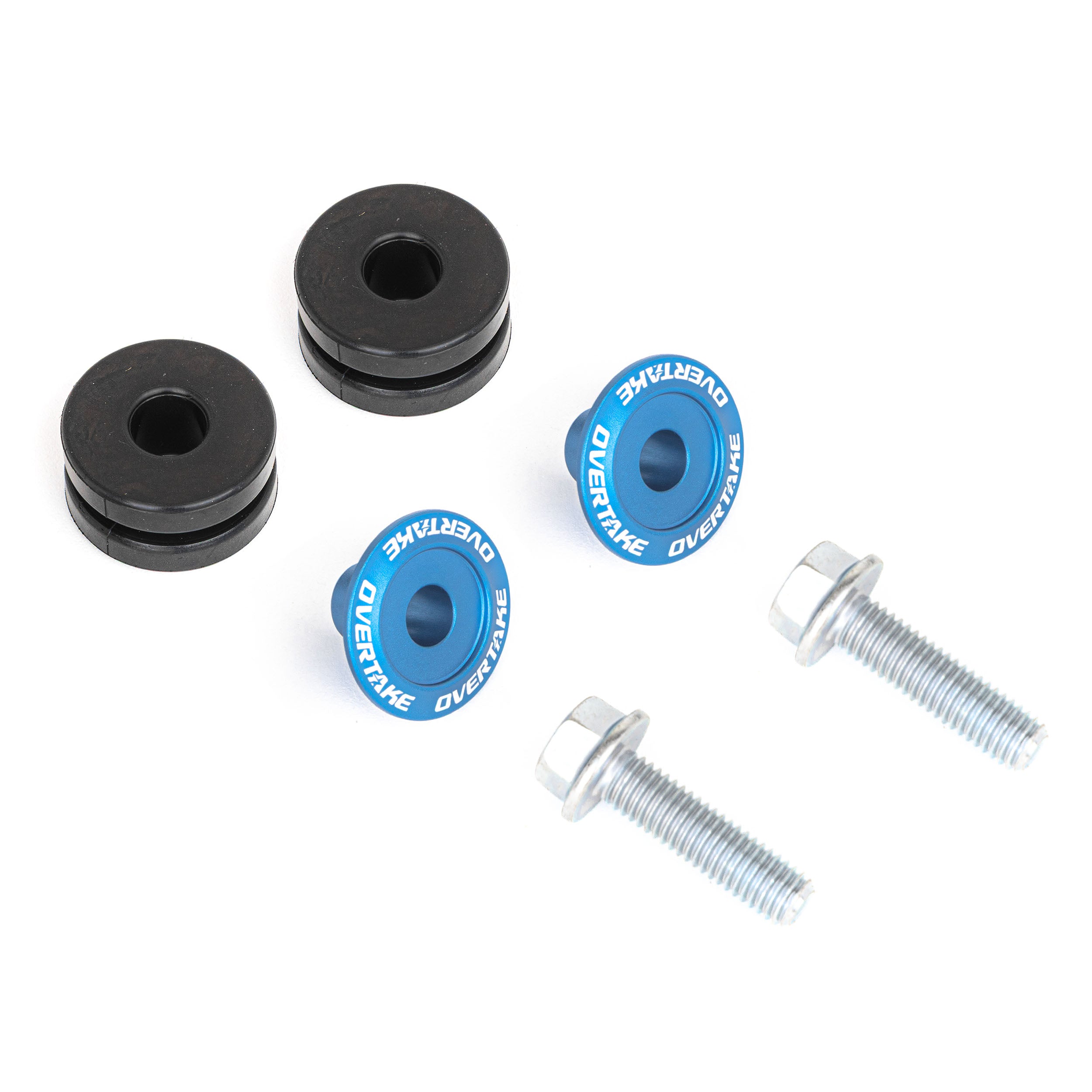 Overtake Top Mount Intercooler Isolator Bushings Blue Subaru WRX / STI 2002-2025 | A10638BLU