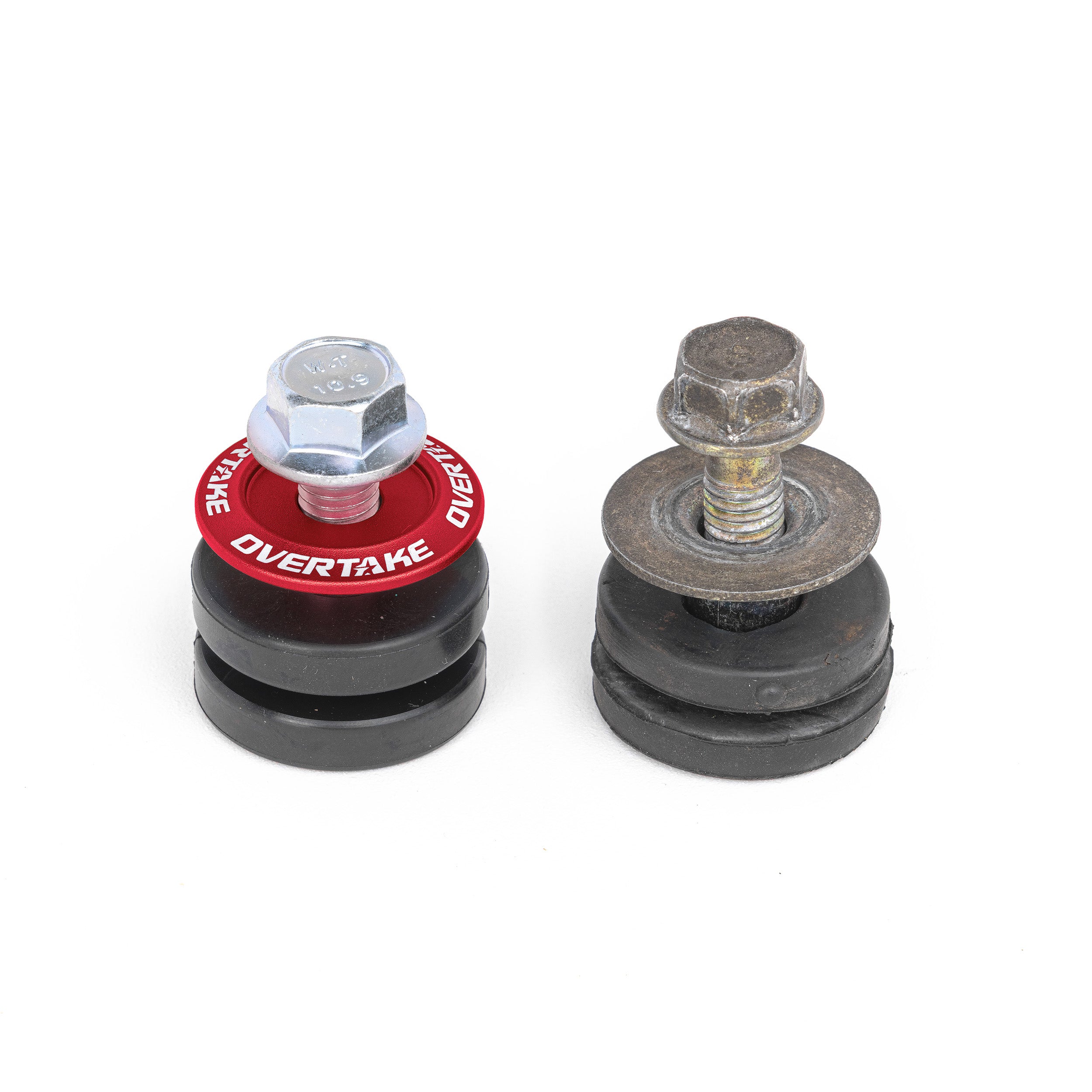 Overtake Top Mount Intercooler Isolator Bushings Red Subaru WRX / STI 02-25 | A10638RED