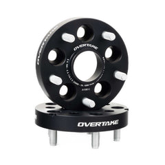 Overtake Wheel Spacer Adapters - Pair - 25mm 5x100 to 5x114.3 - Subaru 2002-2014 WRX / 2004 STI / 2013-2026 BRZ/GR86 | A10811
