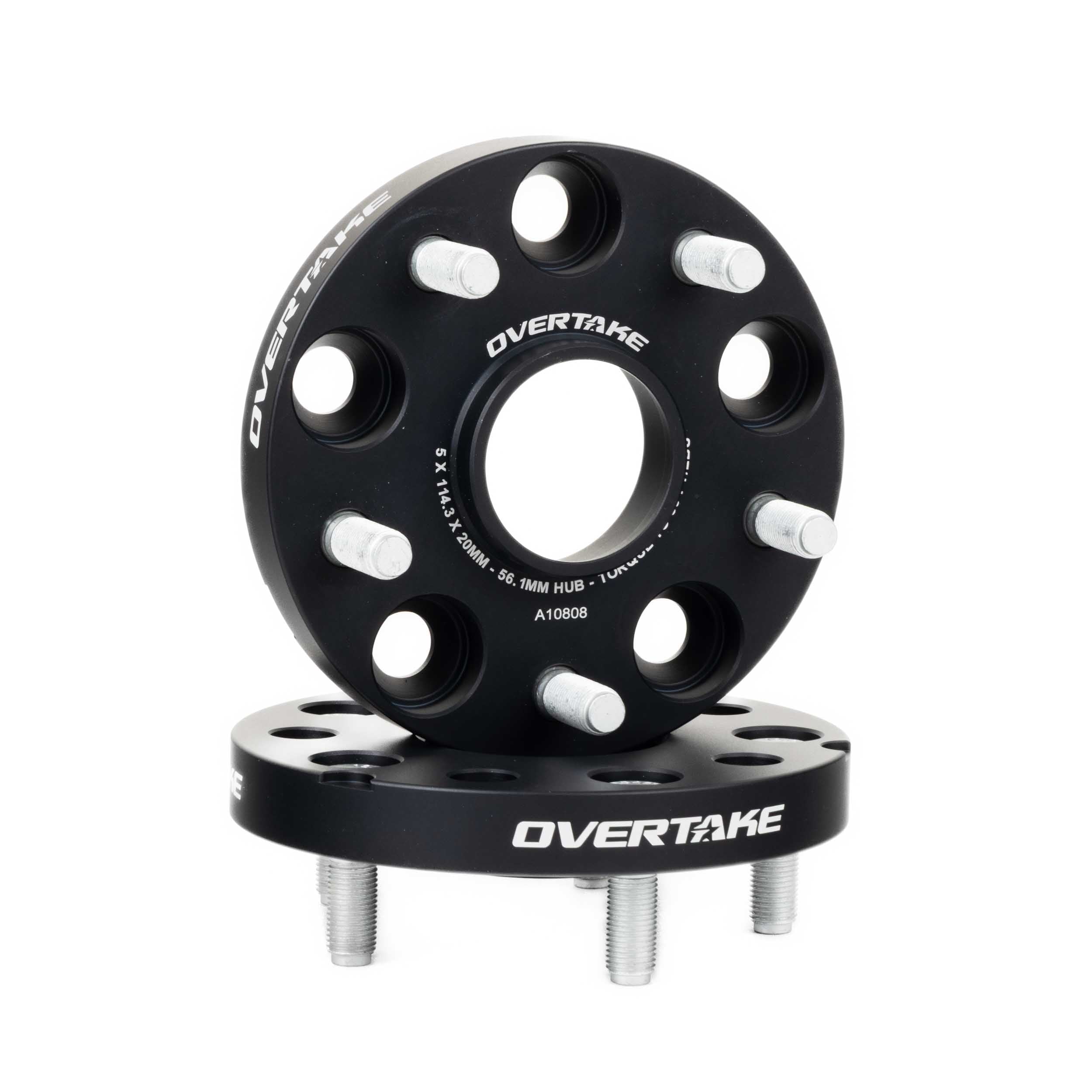 Overtake Wheel Spacers - Pair - 20mm 5x114.3 - Subaru 2015-2026 WRX / 2005-2021 STI | A10808