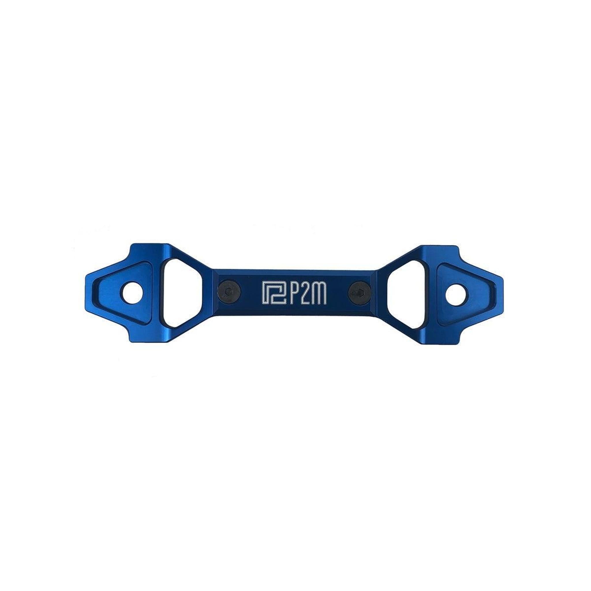 P2M Adjustabl Billet Aluminum Battery Bracket Blue