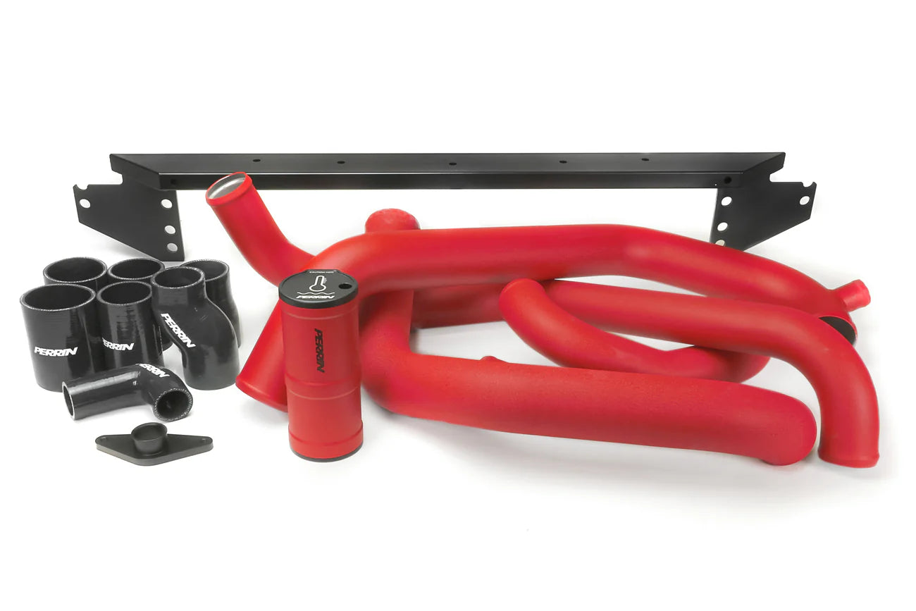 PERRIN Front Mount Intercooler Boost Tube Kit Red Subaru WRX / STI 2002-2007 | PSP-ITR-400-3RD