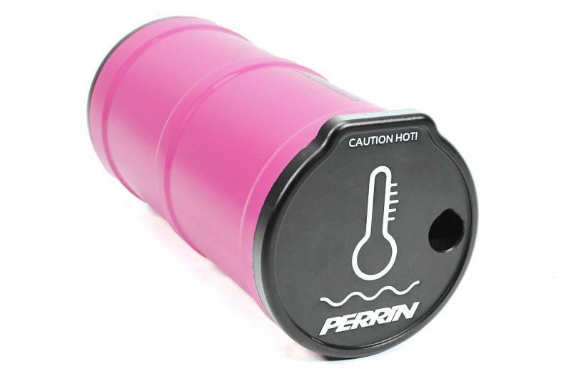 Perrin 13-26 Subaru BRZ / 04-21 Subaru STI / 02-26 Subaru WRX Coolant Overflow Tank - Hyper Pink | ASM-ENG-505HP