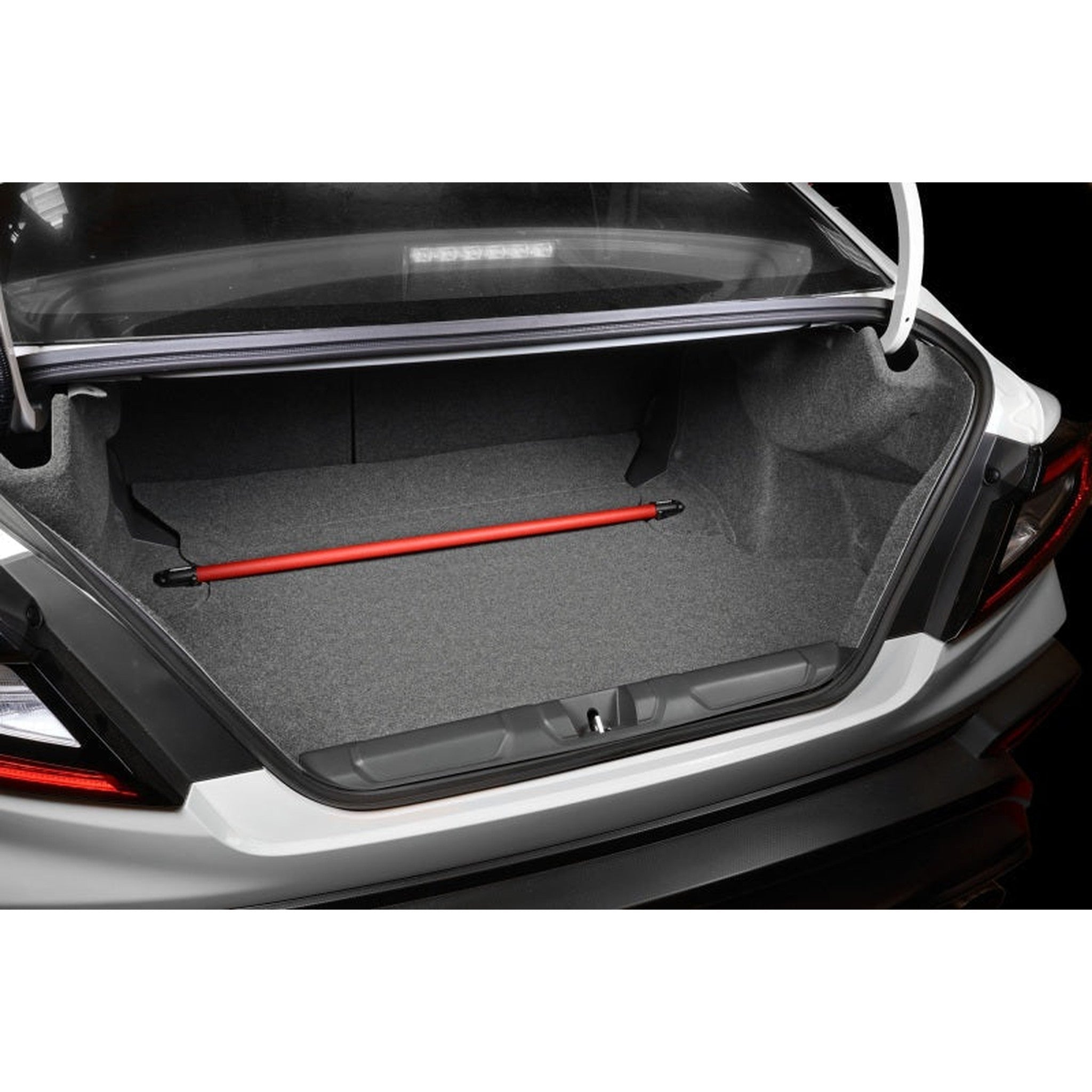 Perrin 2015-2021 Subaru WRX/STI Rear Shock Tower Brace Red | PSP-SUS-041RD