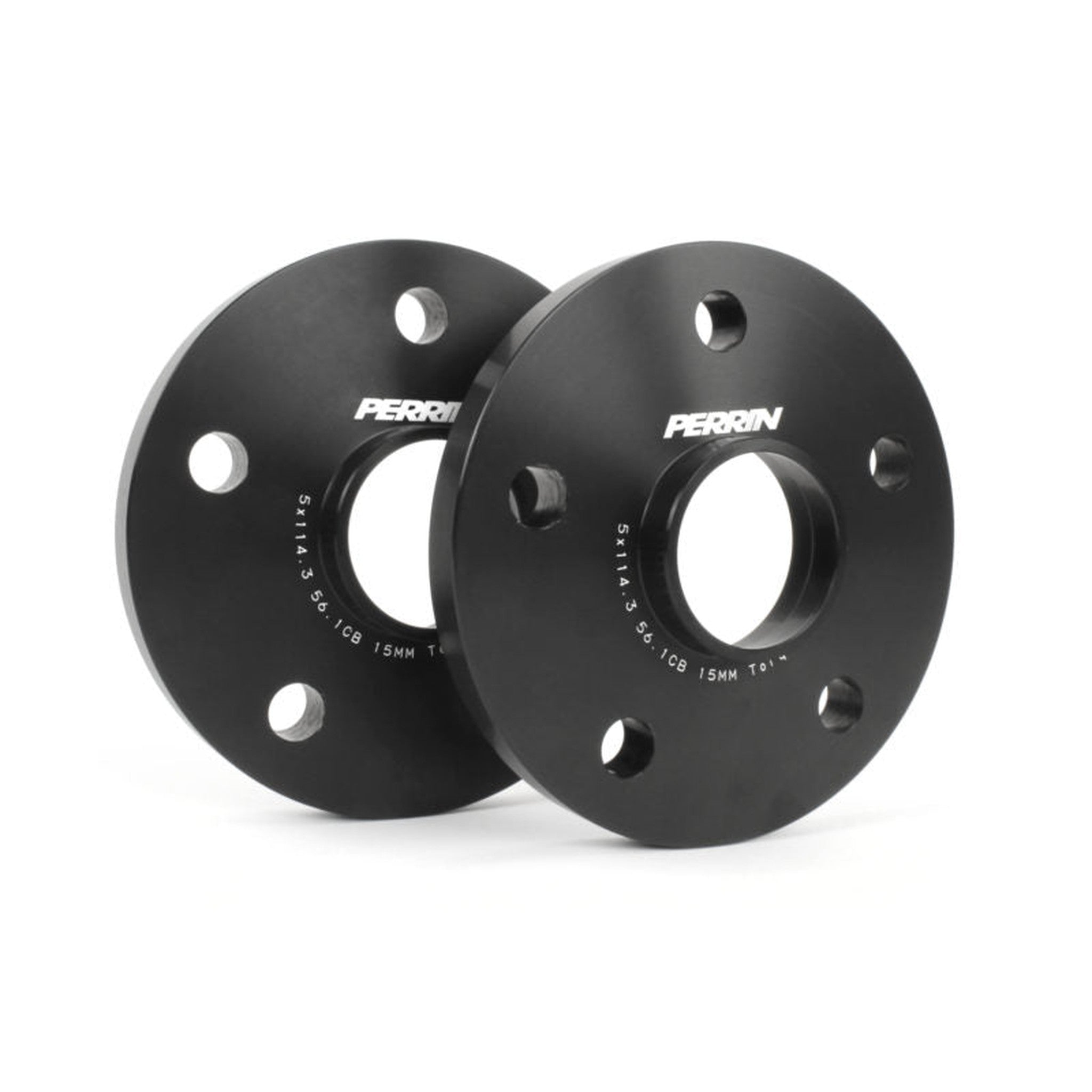 Perrin 5x114.3 15mm Wheel Spacers (One Pair) Subaru STI 05-21 / WRX 15-26 | PSP-WHL-115BK